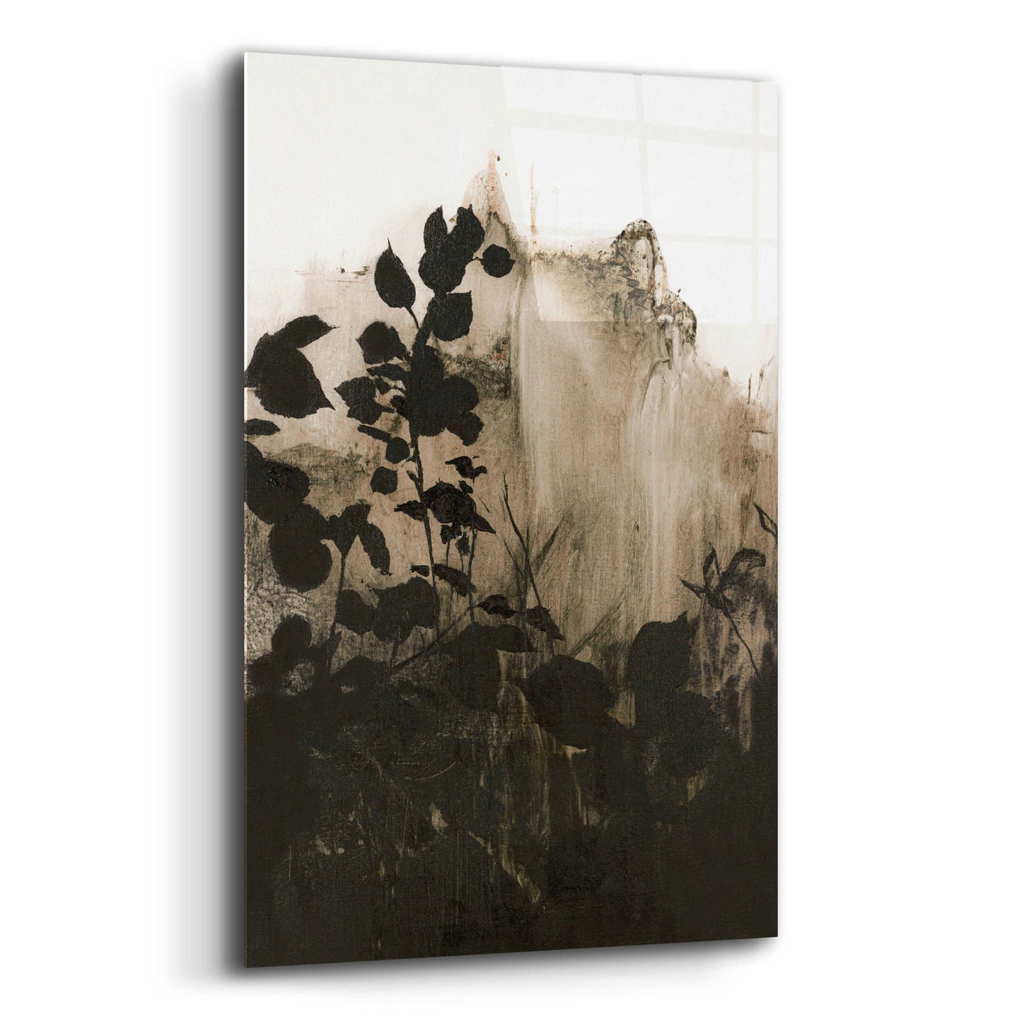 Epic Art 'Silhouette Leaves 2' by Design Fabrikken, Acrylic Glass Wall Art,12x16