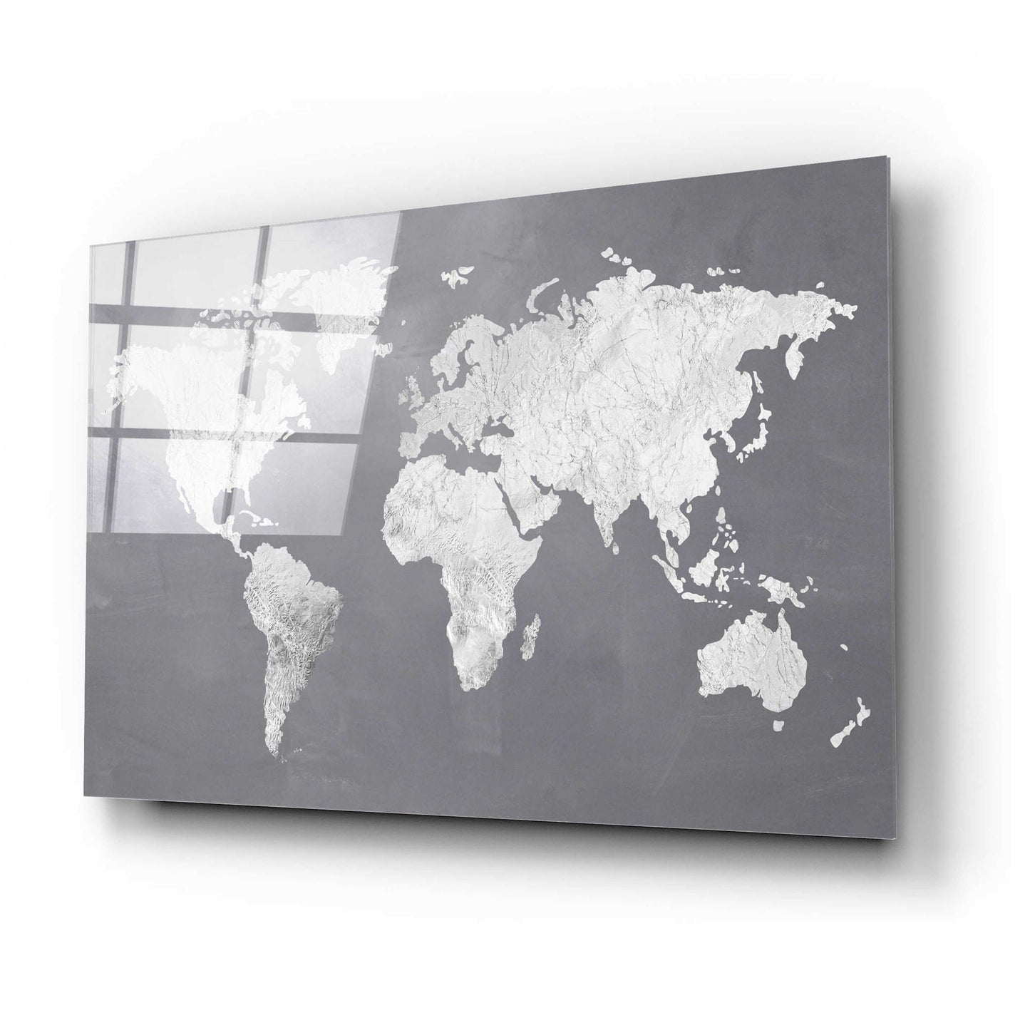 Epic Art 'Silver World' by Design Fabrikken, Acrylic Glass Wall Art,24x16