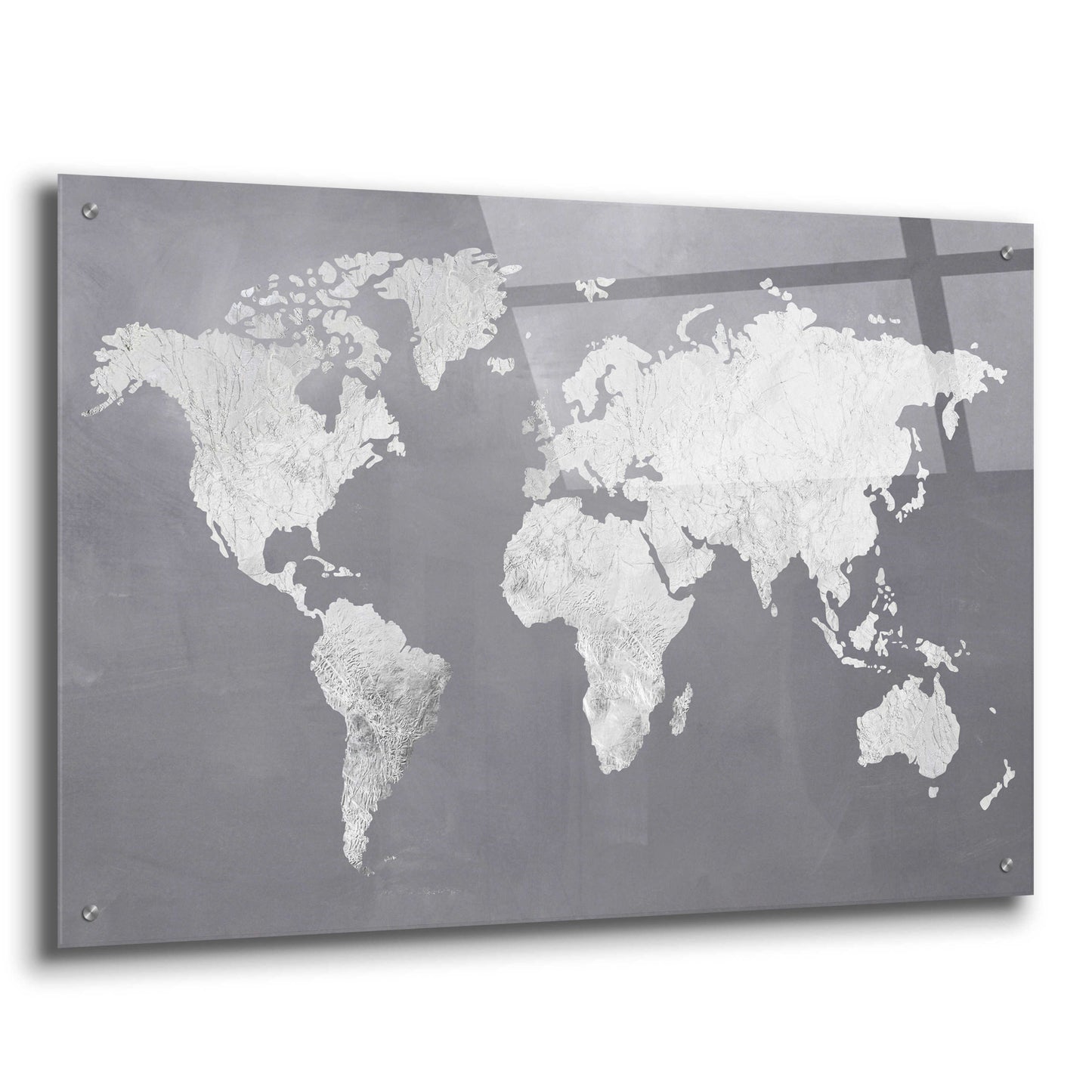 Epic Art 'Silver World' by Design Fabrikken, Acrylic Glass Wall Art,36x24