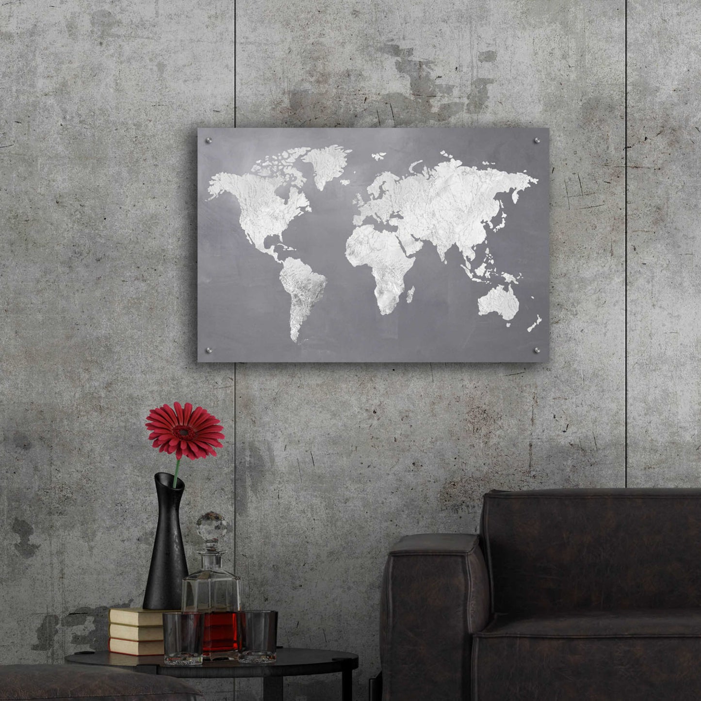 Epic Art 'Silver World' by Design Fabrikken, Acrylic Glass Wall Art,36x24