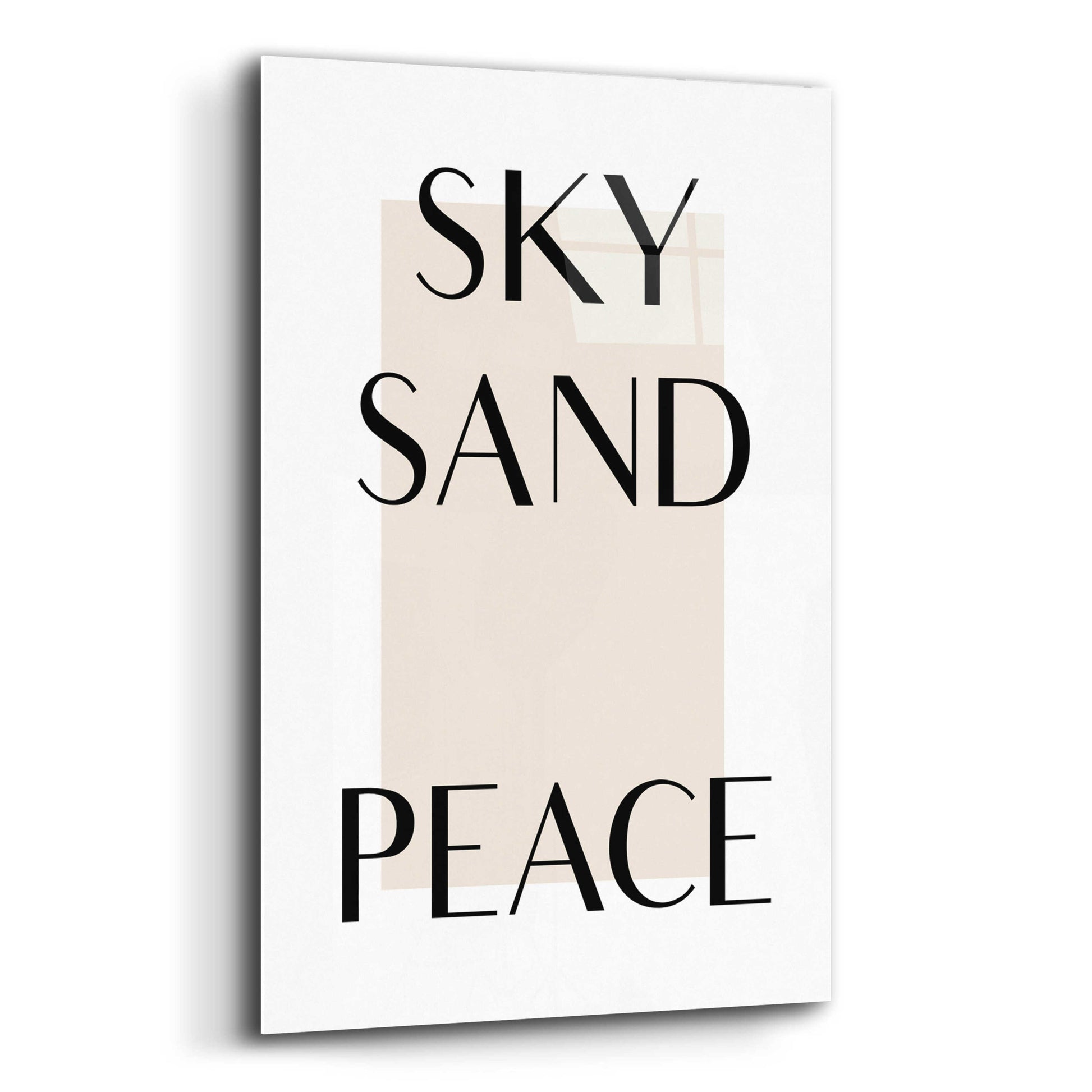 Epic Art 'Sky Sand Peace' by Design Fabrikken, Acrylic Glass Wall Art,12x16