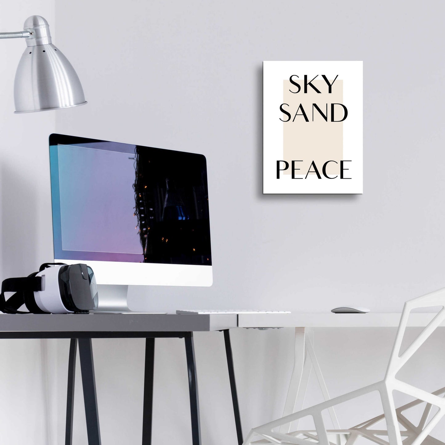 Epic Art 'Sky Sand Peace' by Design Fabrikken, Acrylic Glass Wall Art,12x16