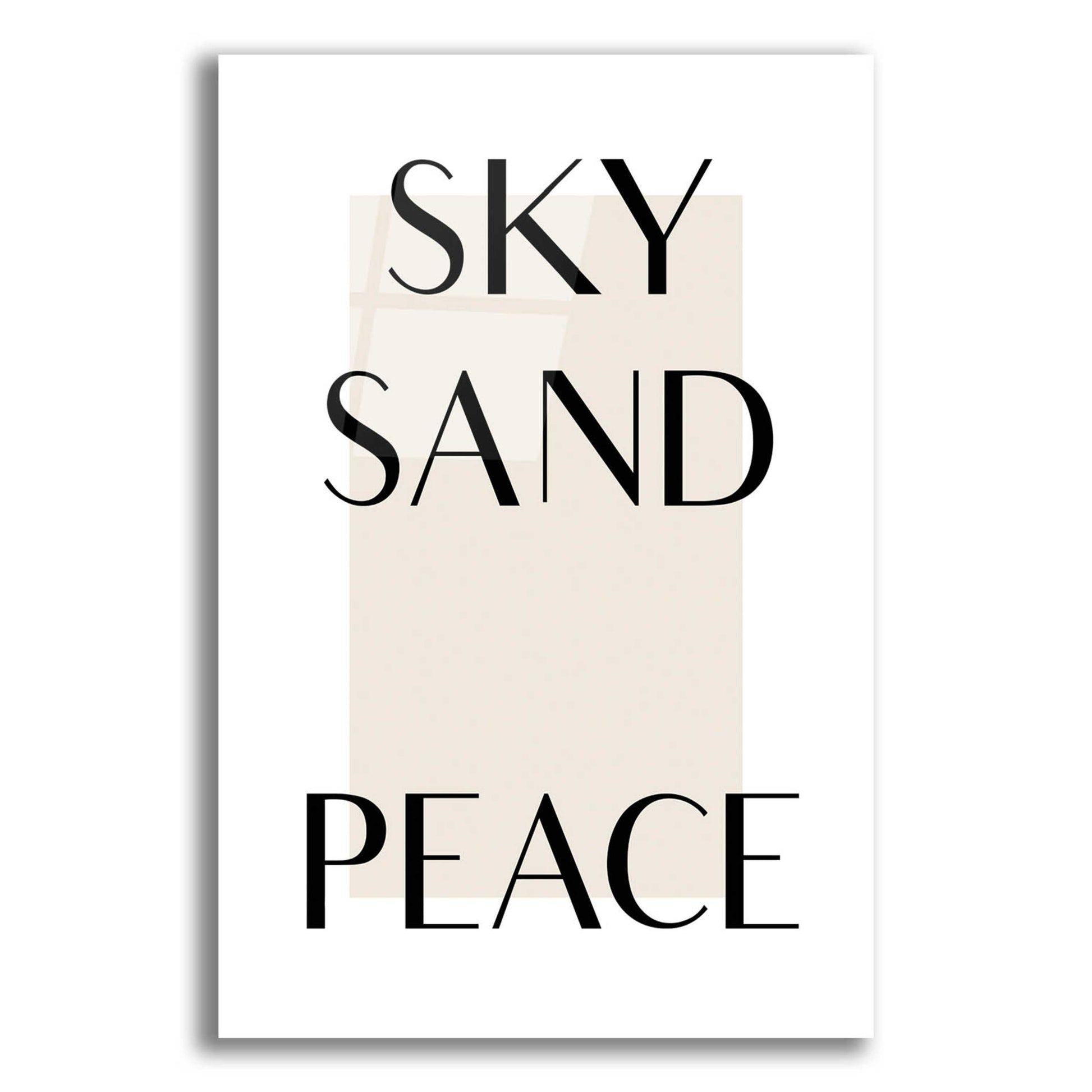 Epic Art 'Sky Sand Peace' by Design Fabrikken, Acrylic Glass Wall Art,12x16