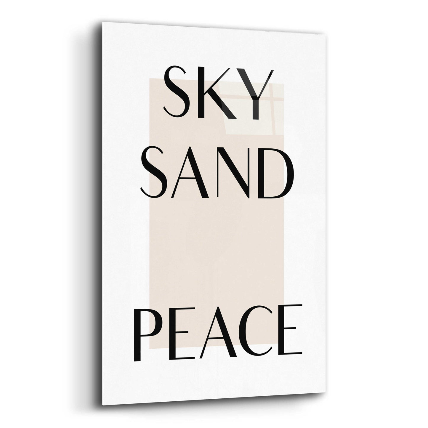 Epic Art 'Sky Sand Peace' by Design Fabrikken, Acrylic Glass Wall Art,16x24