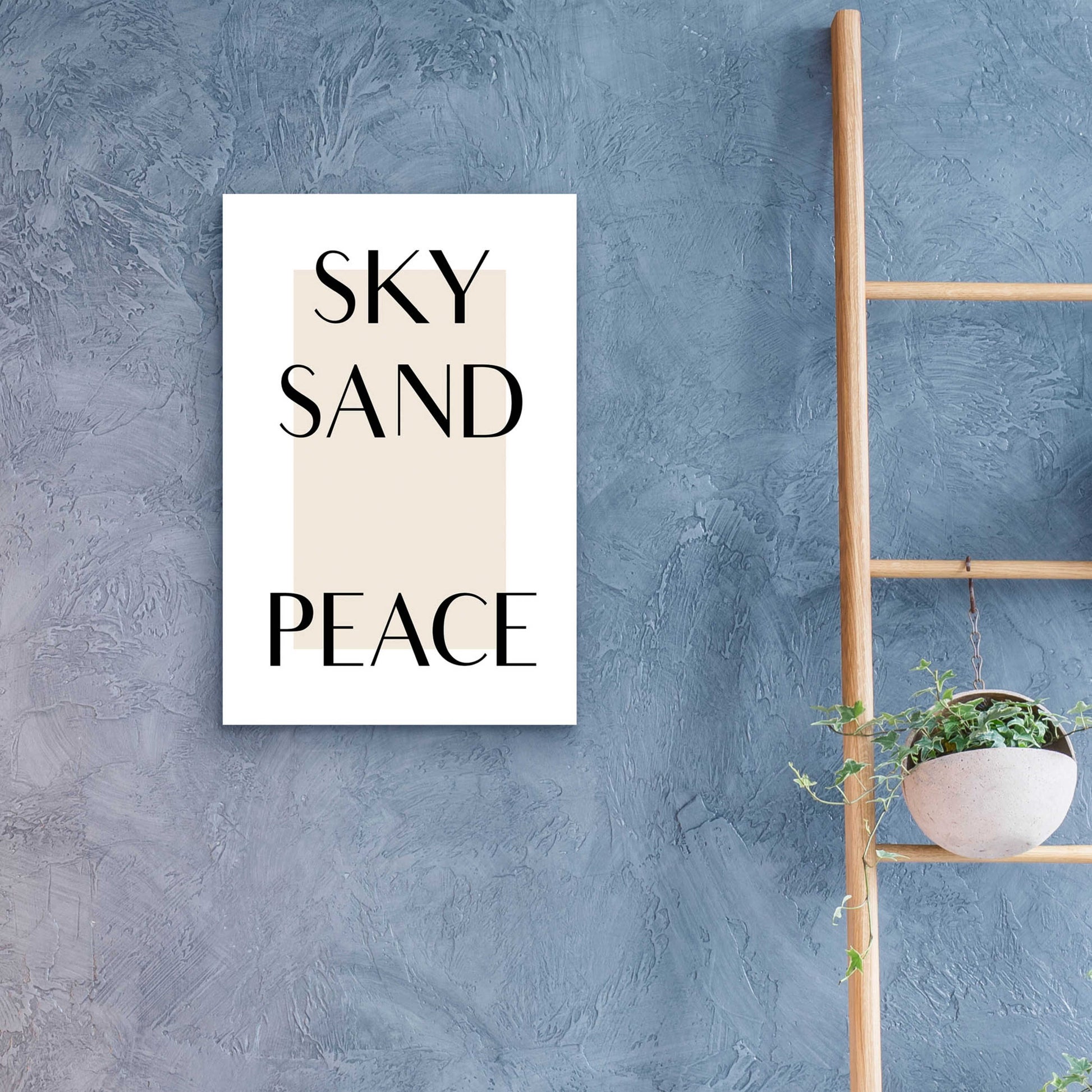 Epic Art 'Sky Sand Peace' by Design Fabrikken, Acrylic Glass Wall Art,16x24