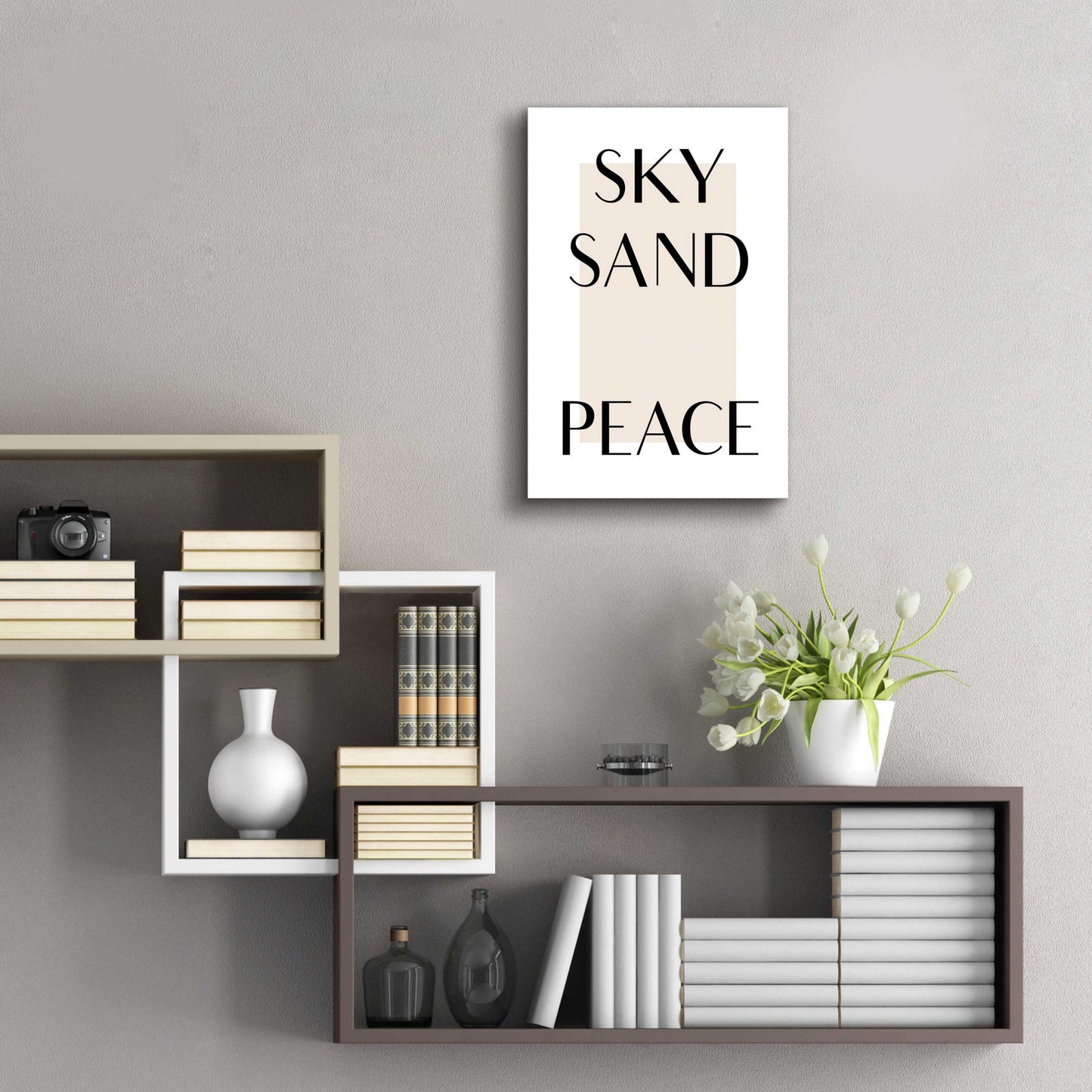 Epic Art 'Sky Sand Peace' by Design Fabrikken, Acrylic Glass Wall Art,16x24