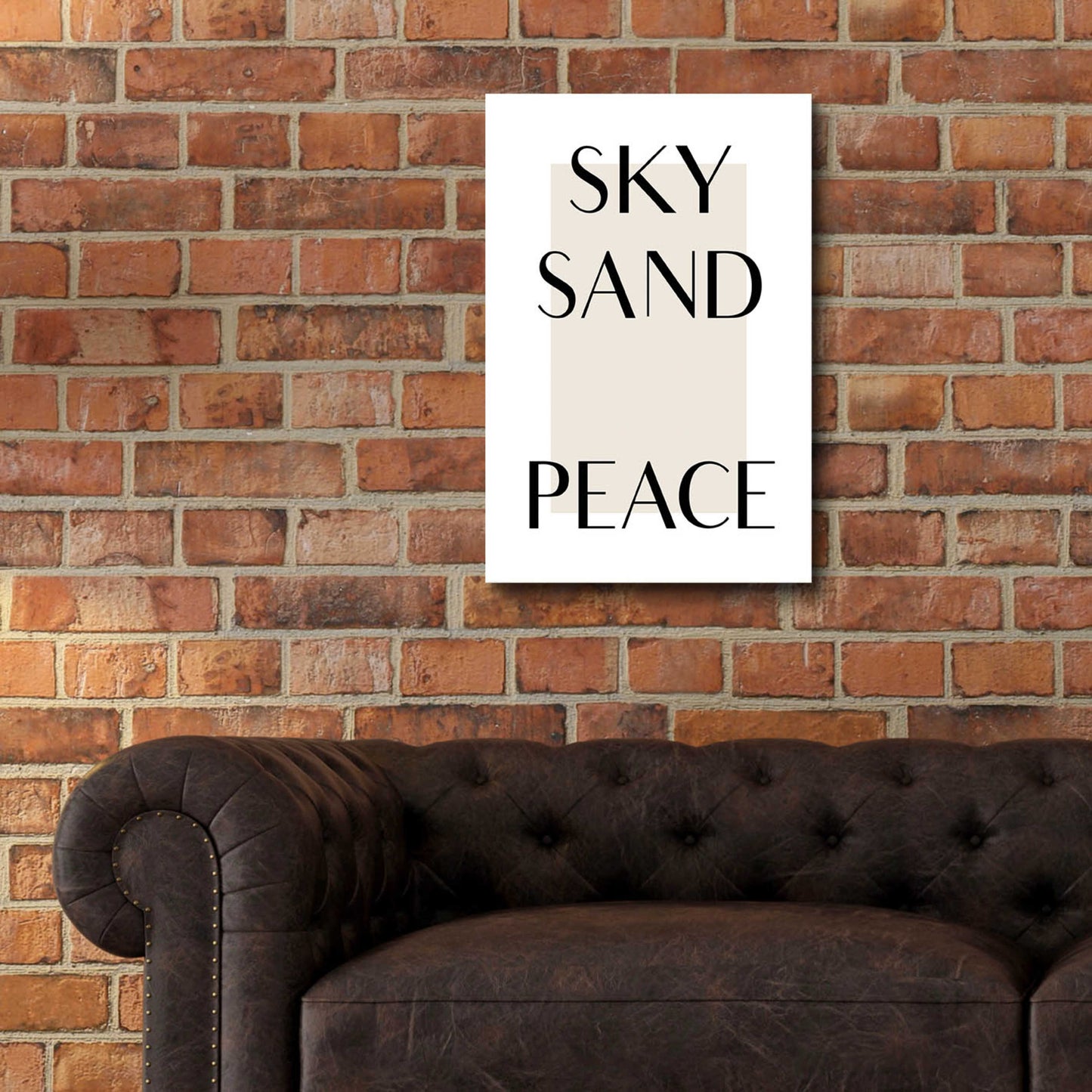 Epic Art 'Sky Sand Peace' by Design Fabrikken, Acrylic Glass Wall Art,16x24