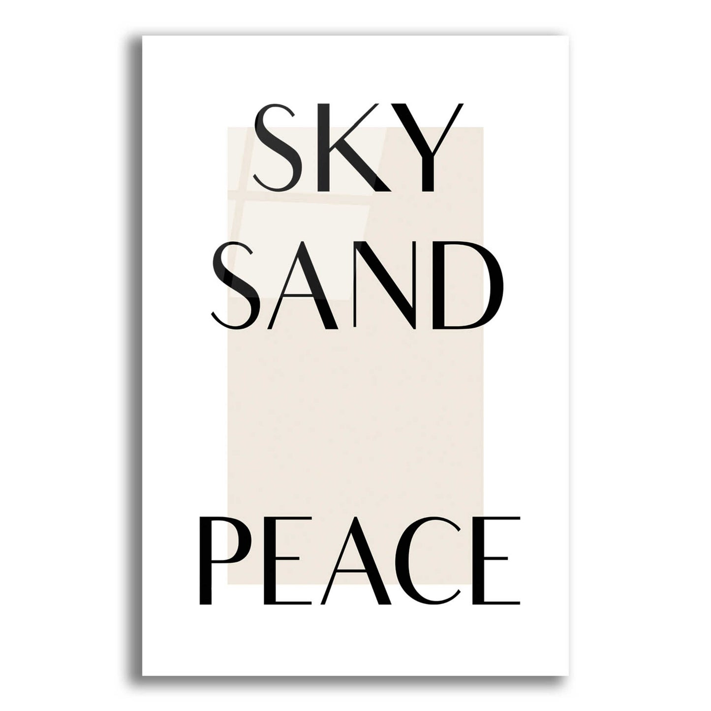 Epic Art 'Sky Sand Peace' by Design Fabrikken, Acrylic Glass Wall Art,16x24