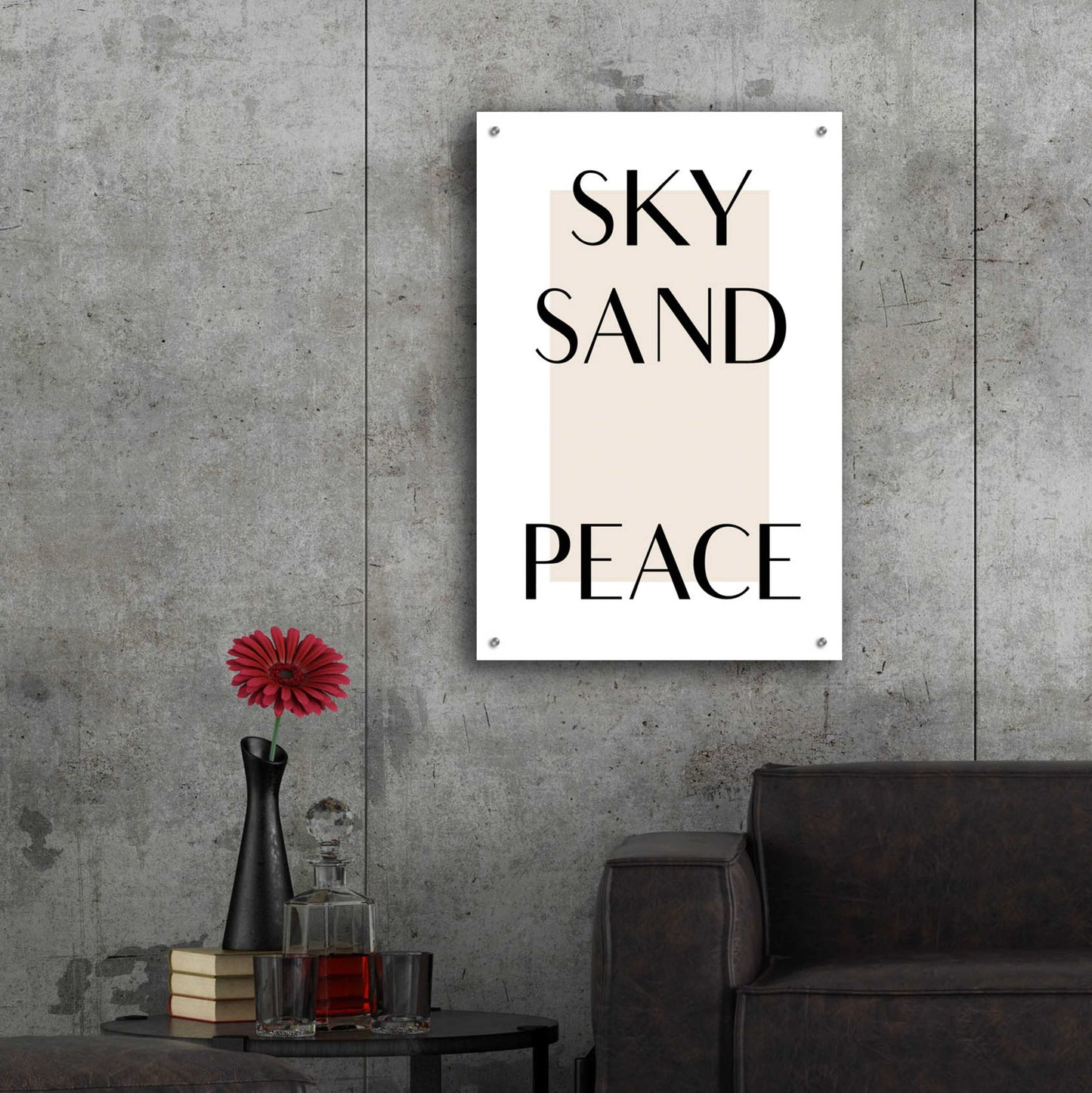 Epic Art 'Sky Sand Peace' by Design Fabrikken, Acrylic Glass Wall Art,24x36