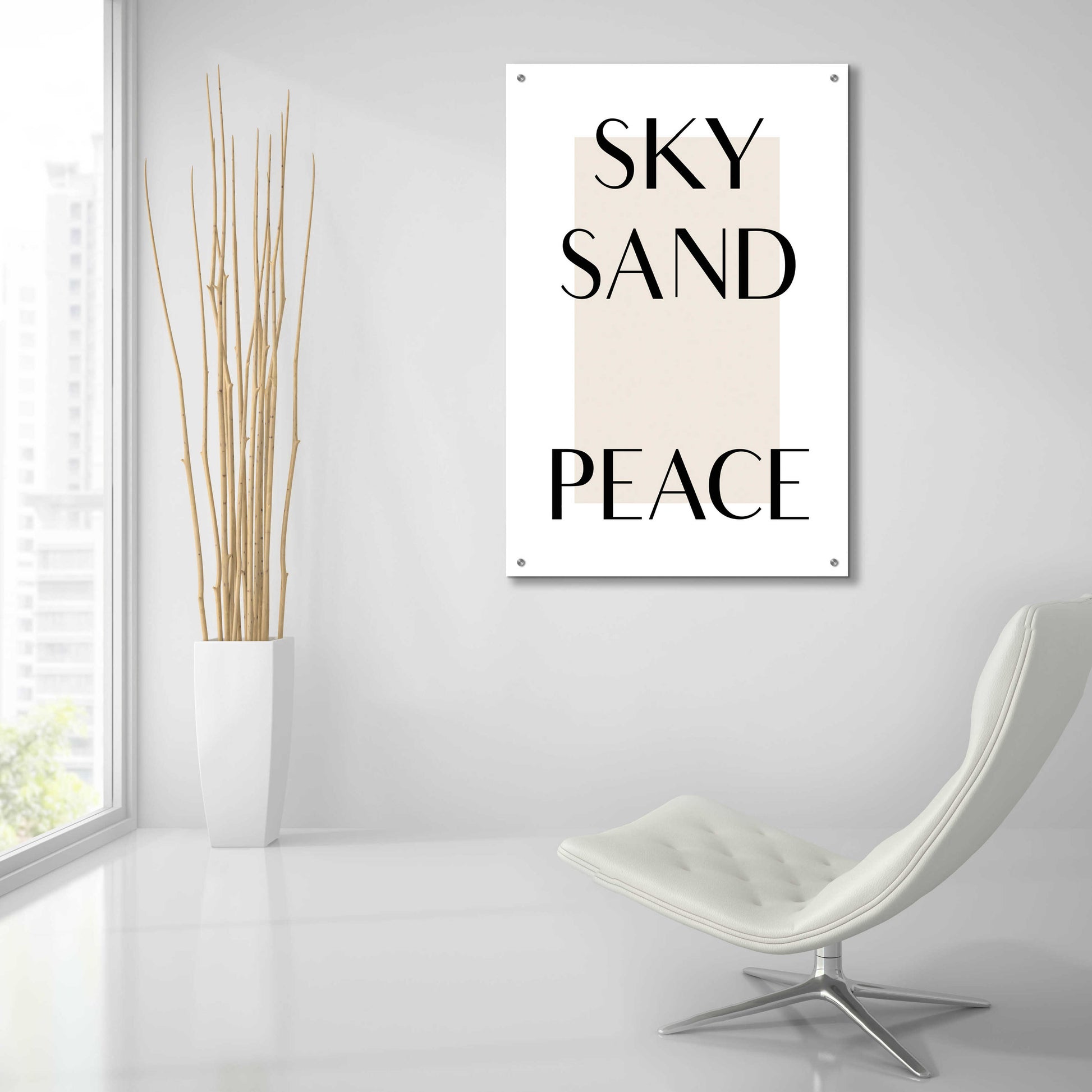 Epic Art 'Sky Sand Peace' by Design Fabrikken, Acrylic Glass Wall Art,24x36