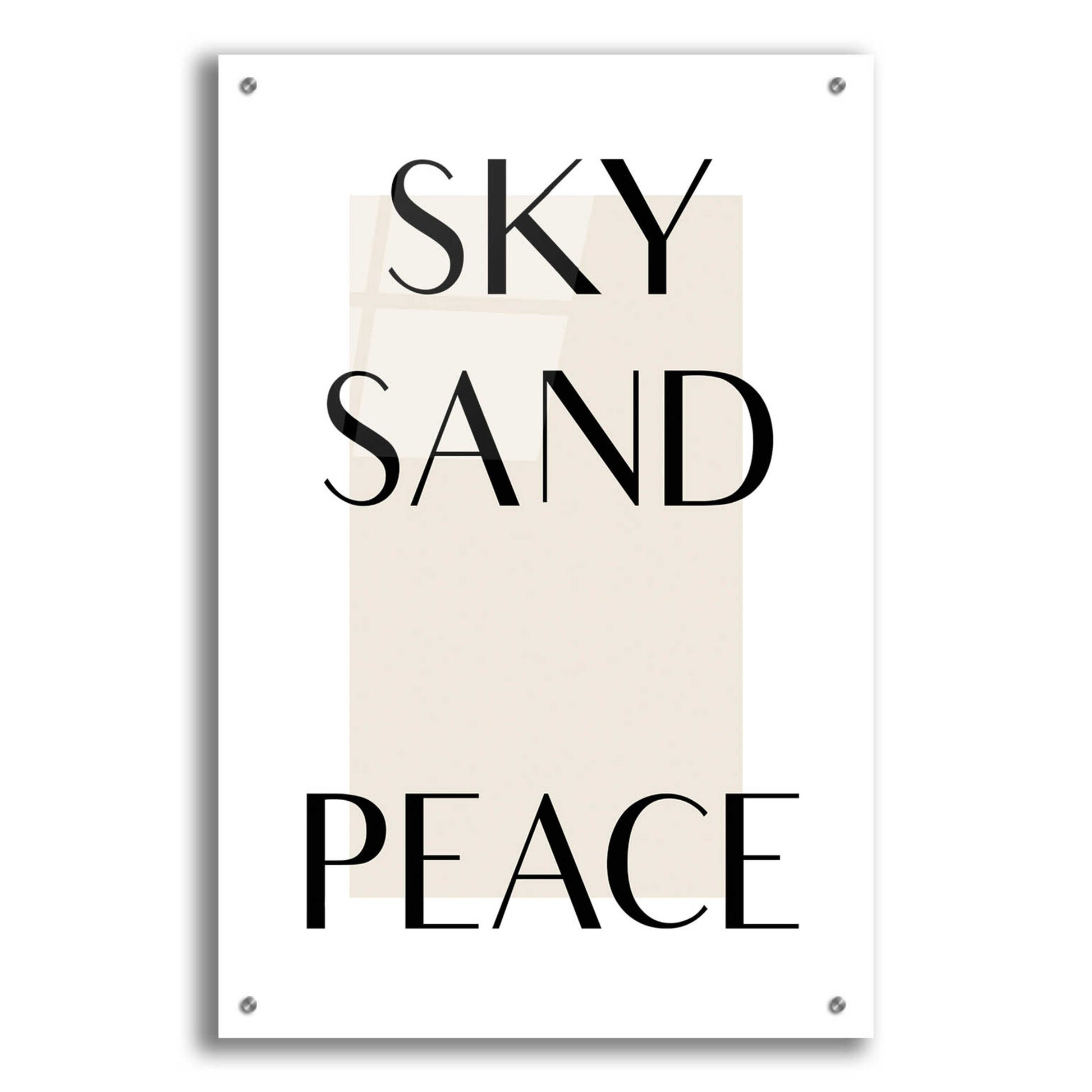 Epic Art 'Sky Sand Peace' by Design Fabrikken, Acrylic Glass Wall Art,24x36