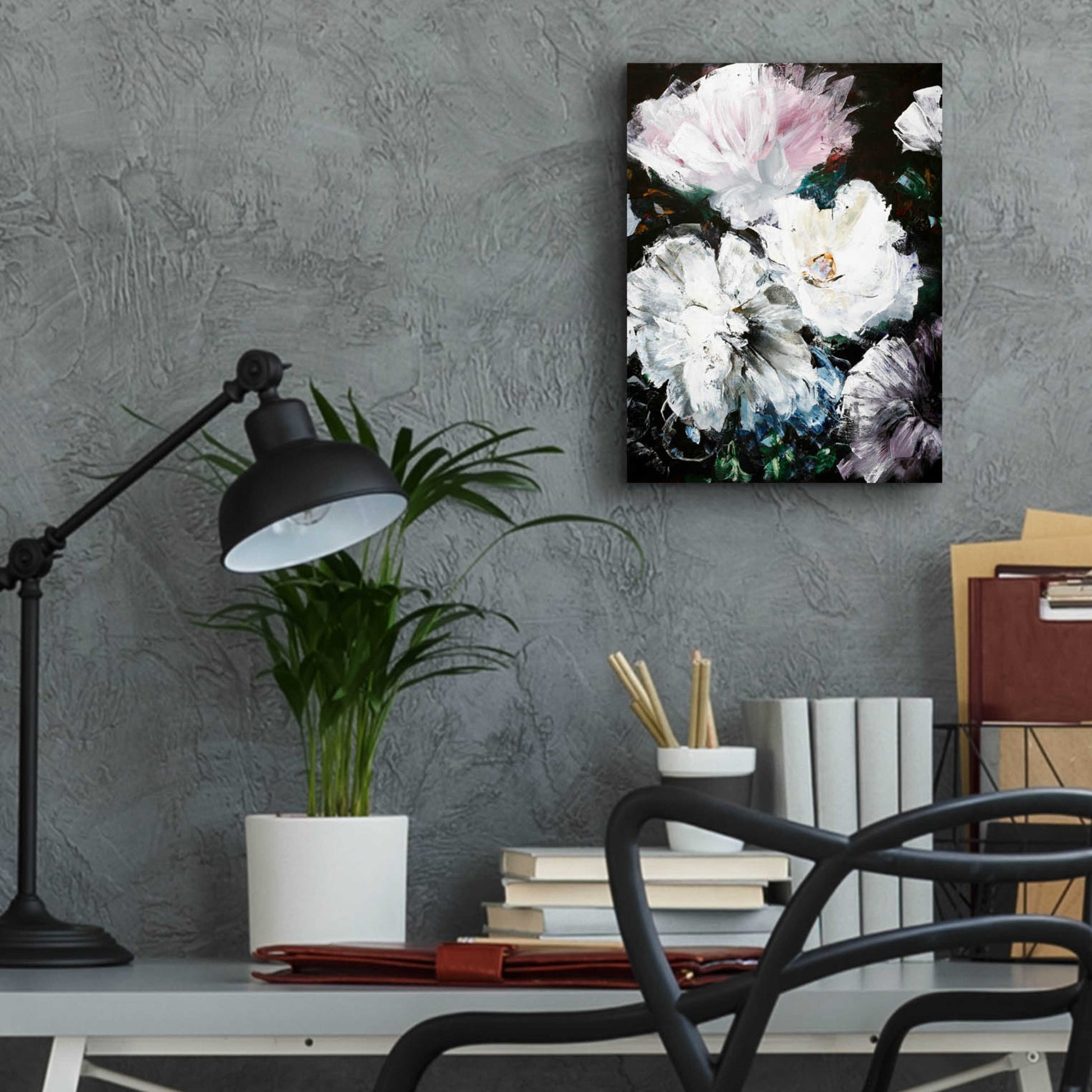 Epic Art 'Soft Hue Flowers' by Design Fabrikken, Acrylic Glass Wall Art,12x16