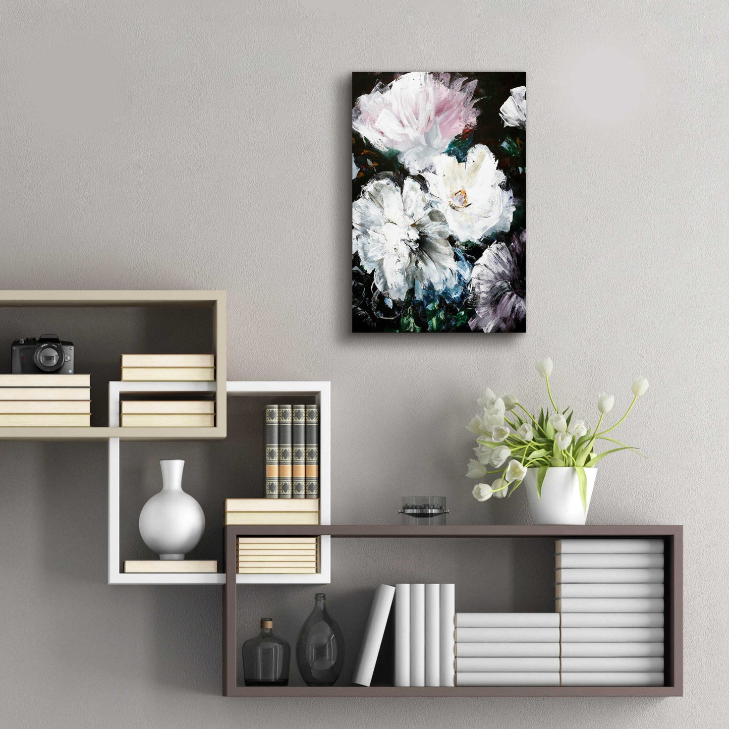 Epic Art 'Soft Hue Flowers' by Design Fabrikken, Acrylic Glass Wall Art,16x24