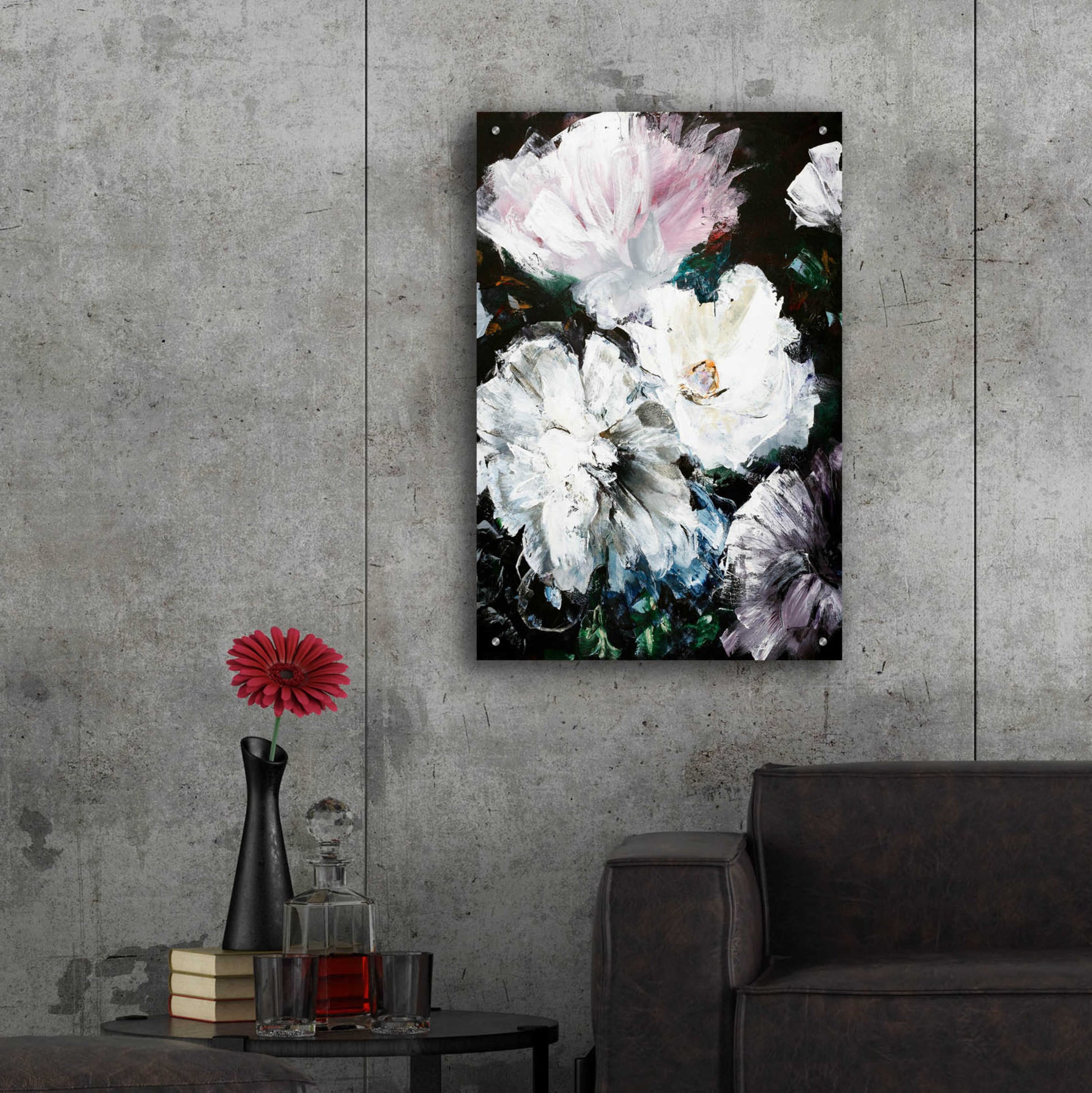 Epic Art 'Soft Hue Flowers' by Design Fabrikken, Acrylic Glass Wall Art,24x36