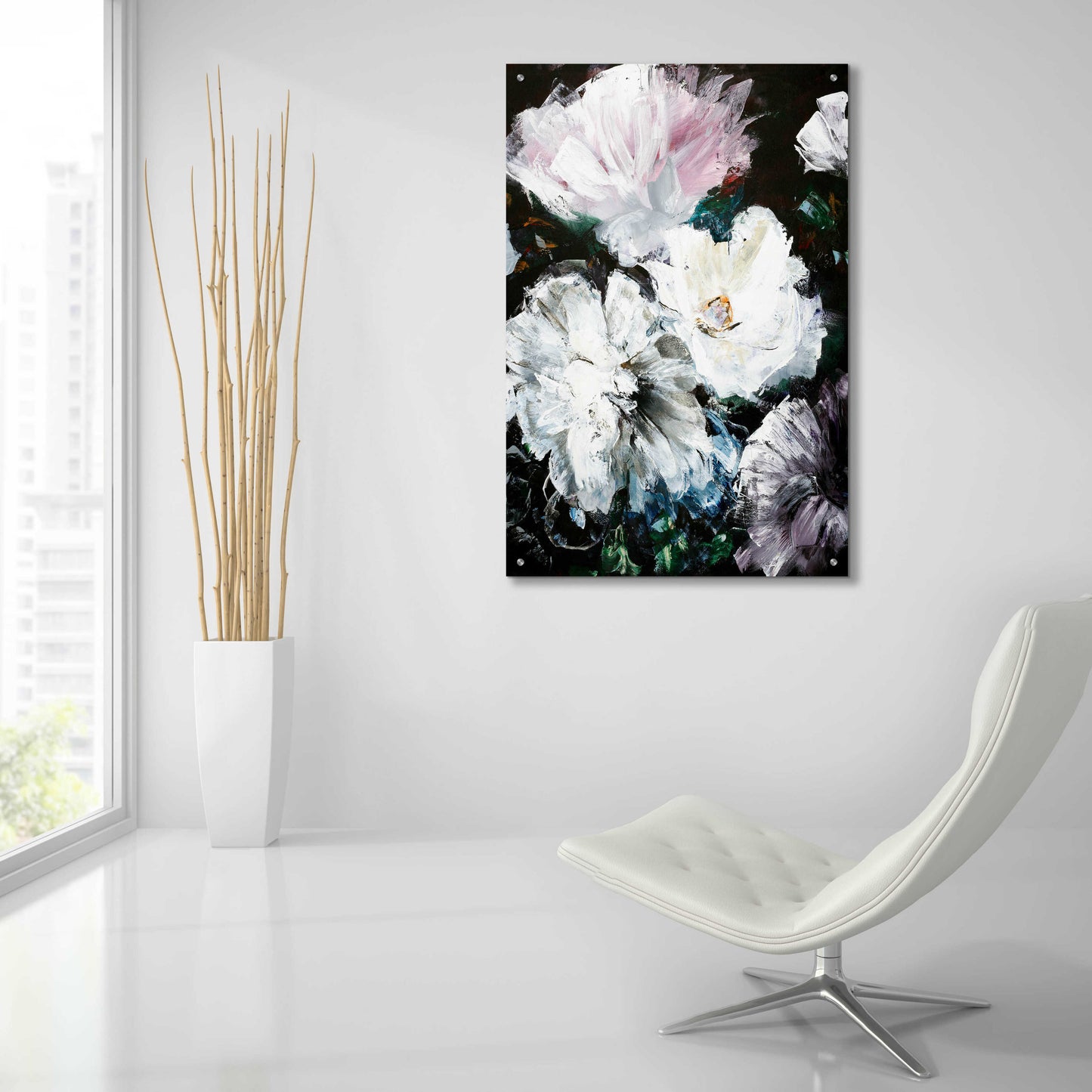 Epic Art 'Soft Hue Flowers' by Design Fabrikken, Acrylic Glass Wall Art,24x36