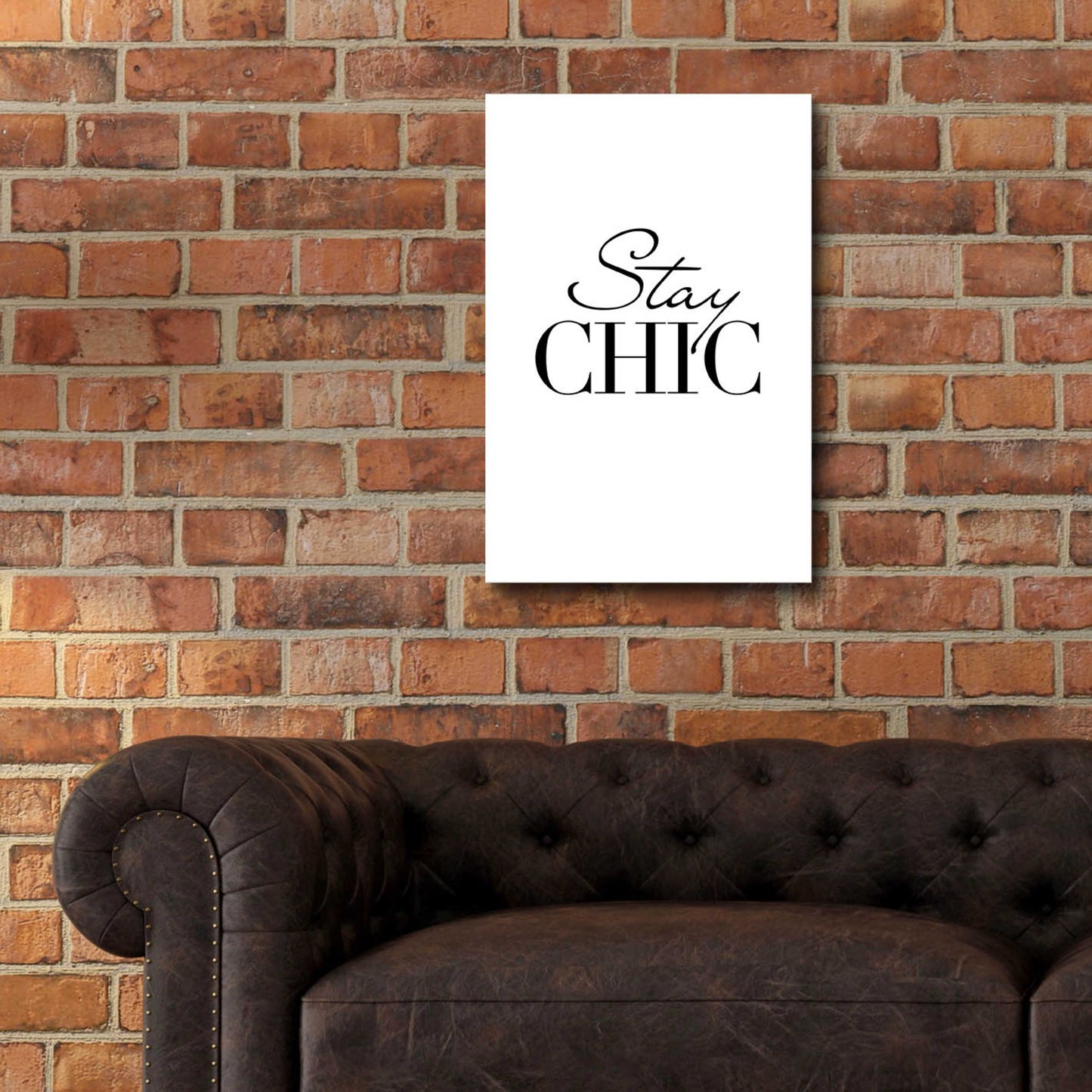 Epic Art 'Stay Chic' by Design Fabrikken, Acrylic Glass Wall Art,16x24