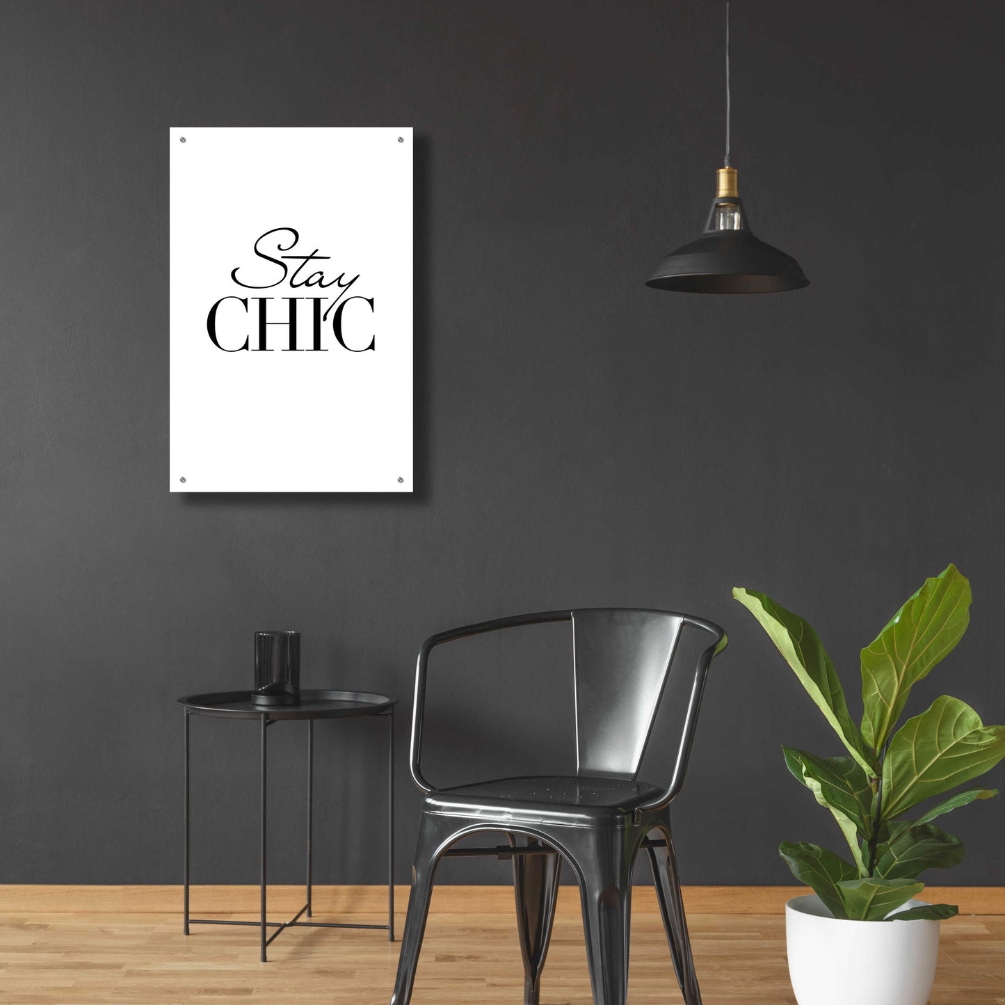 Epic Art 'Stay Chic' by Design Fabrikken, Acrylic Glass Wall Art,24x36