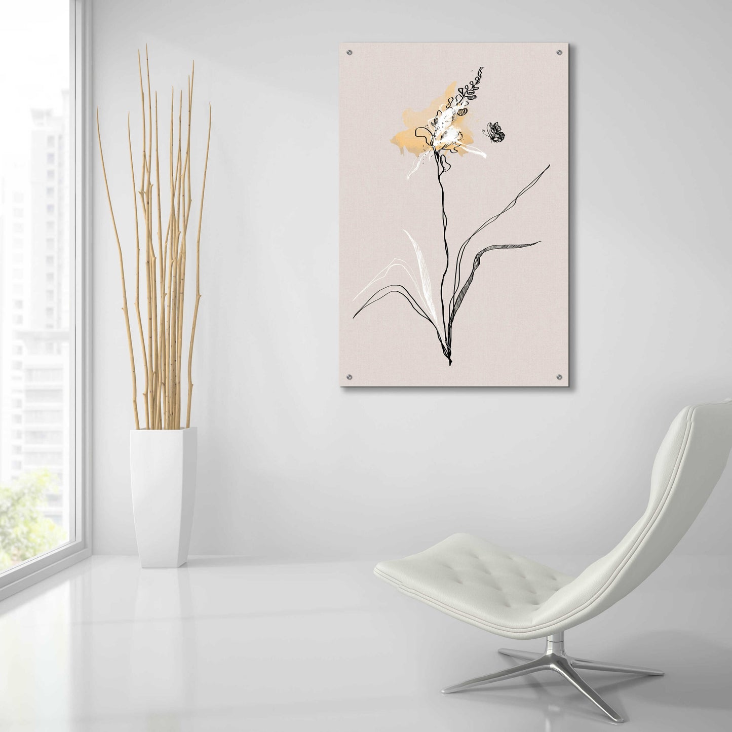 Epic Art 'Summer Plant 1' by Design Fabrikken, Acrylic Glass Wall Art,24x36