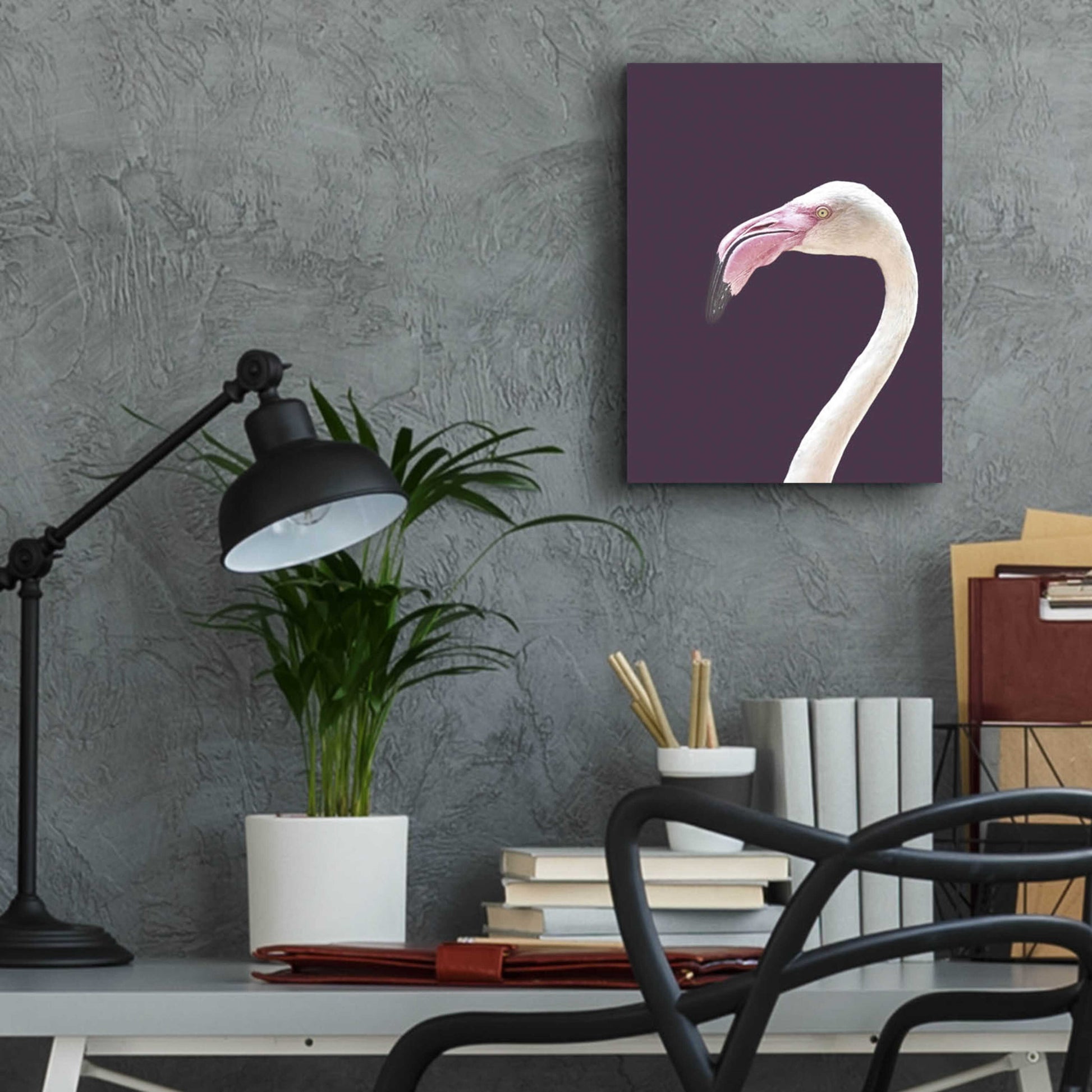 Epic Art 'The Flamingo' by Design Fabrikken, Acrylic Glass Wall Art,12x16