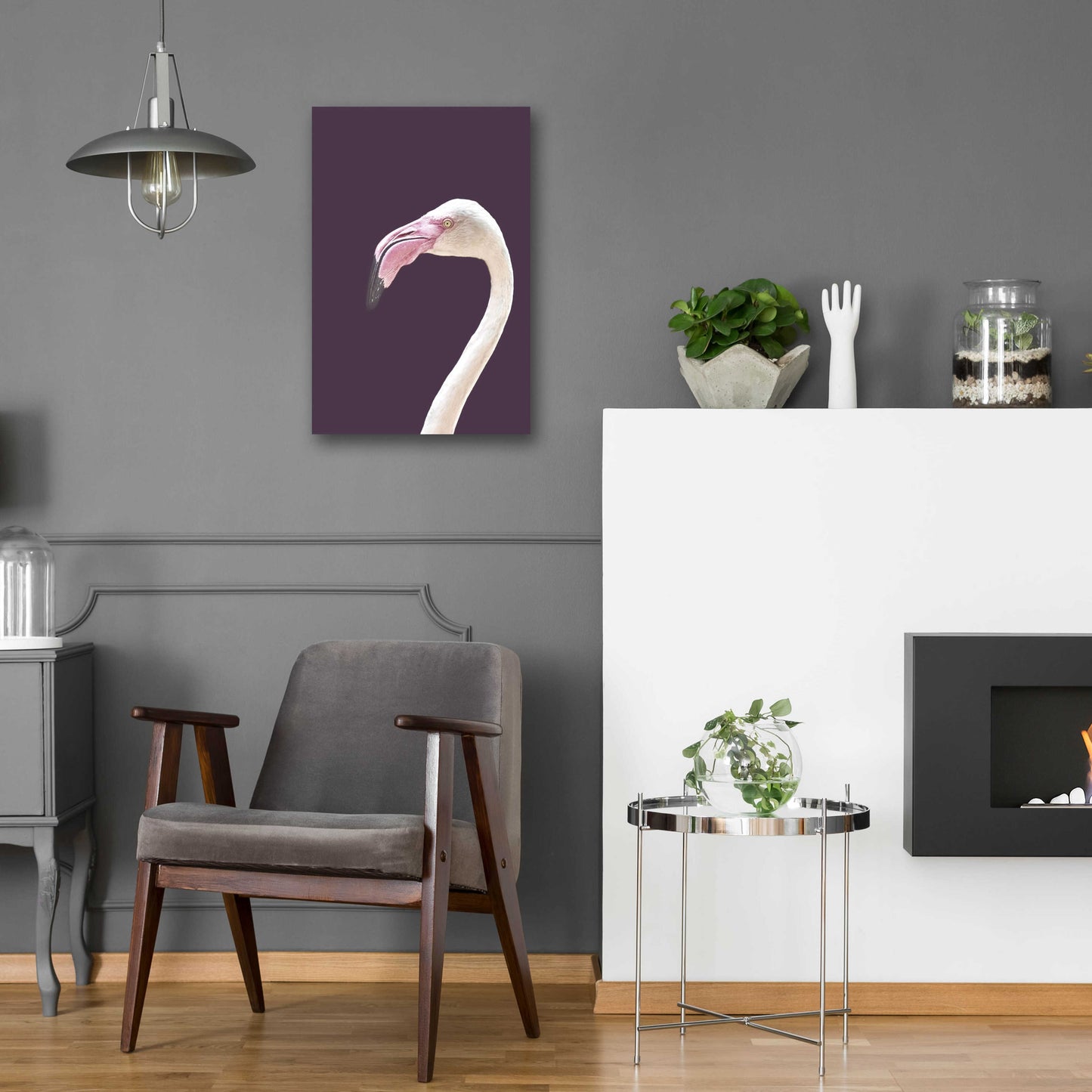 Epic Art 'The Flamingo' by Design Fabrikken, Acrylic Glass Wall Art,16x24