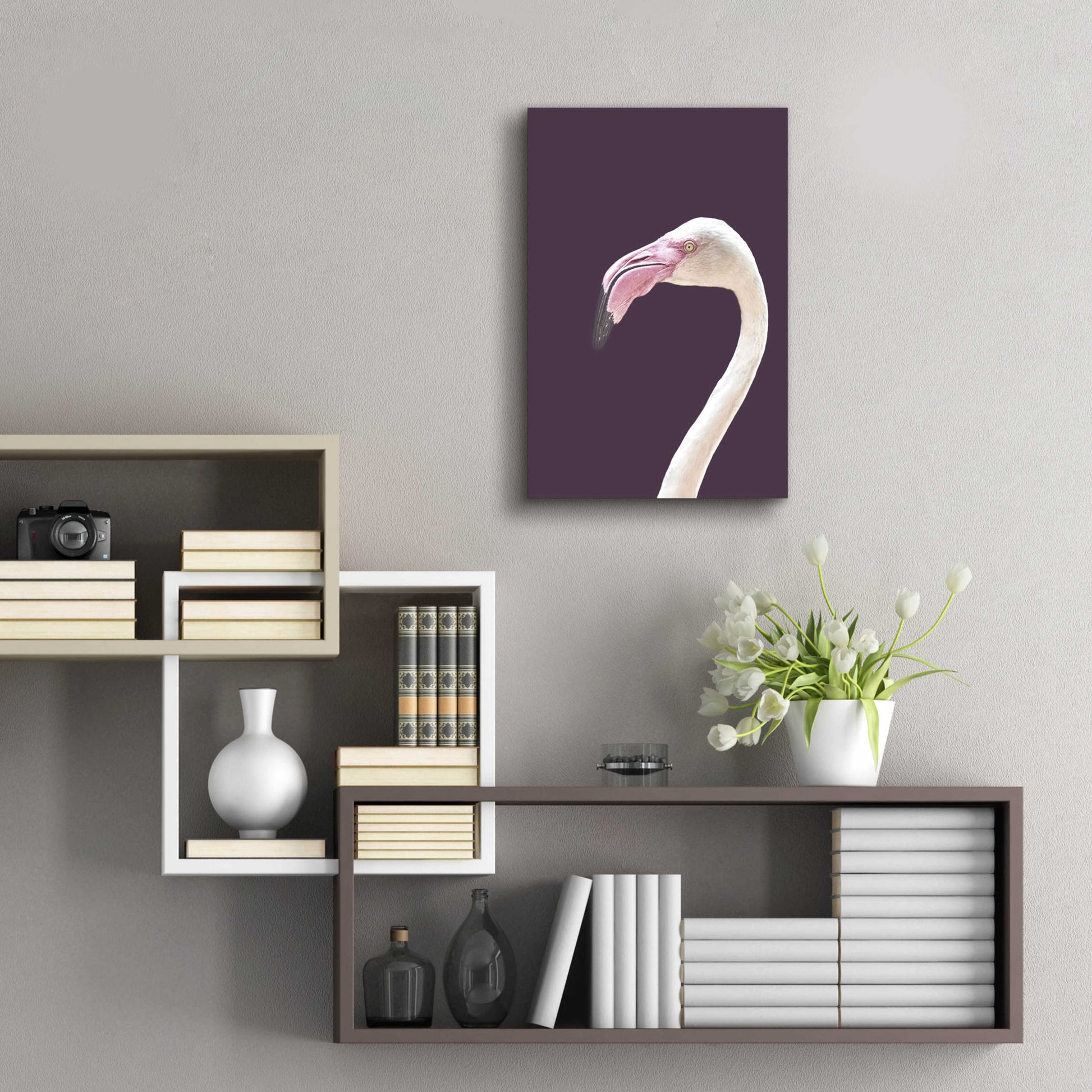 Epic Art 'The Flamingo' by Design Fabrikken, Acrylic Glass Wall Art,16x24