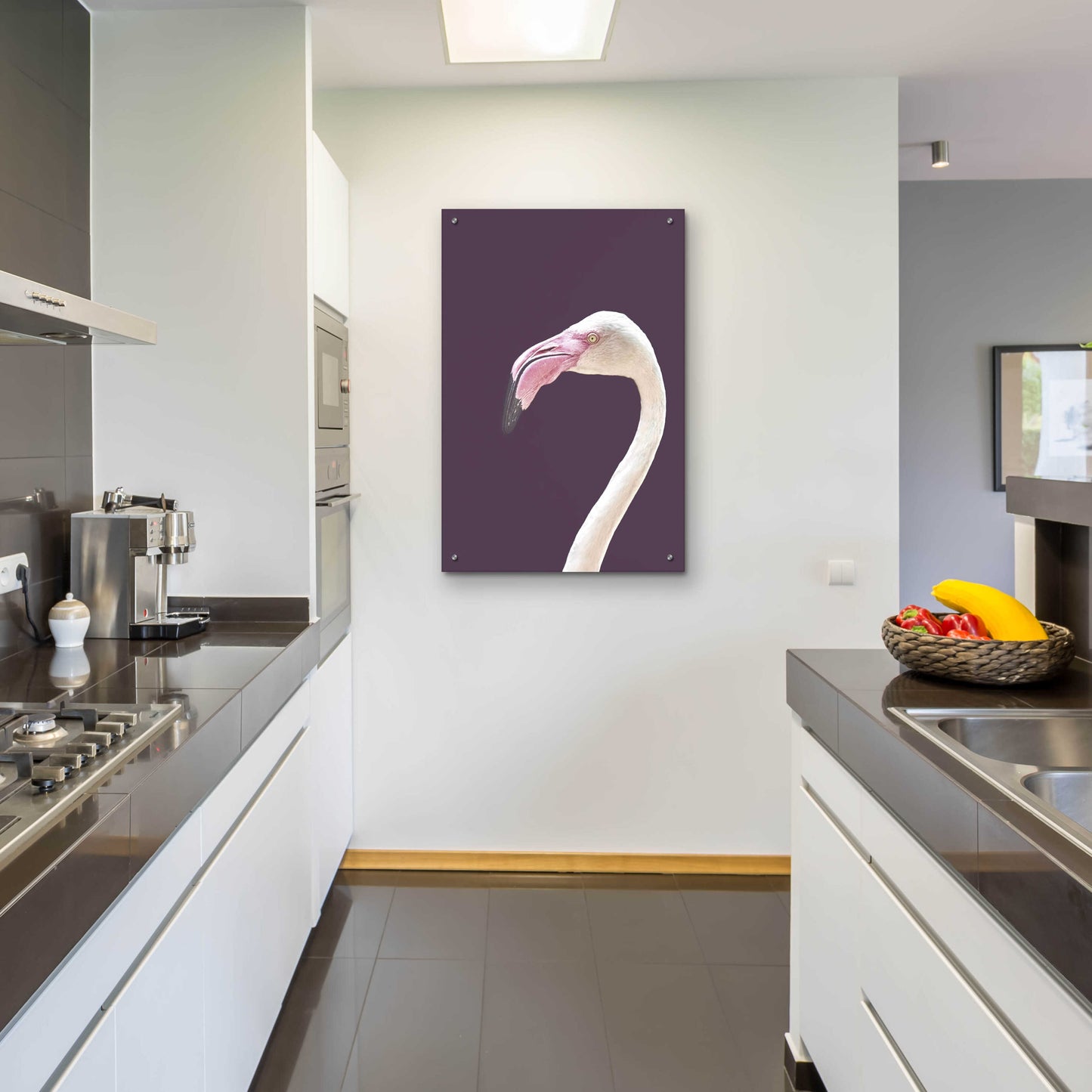 Epic Art 'The Flamingo' by Design Fabrikken, Acrylic Glass Wall Art,24x36