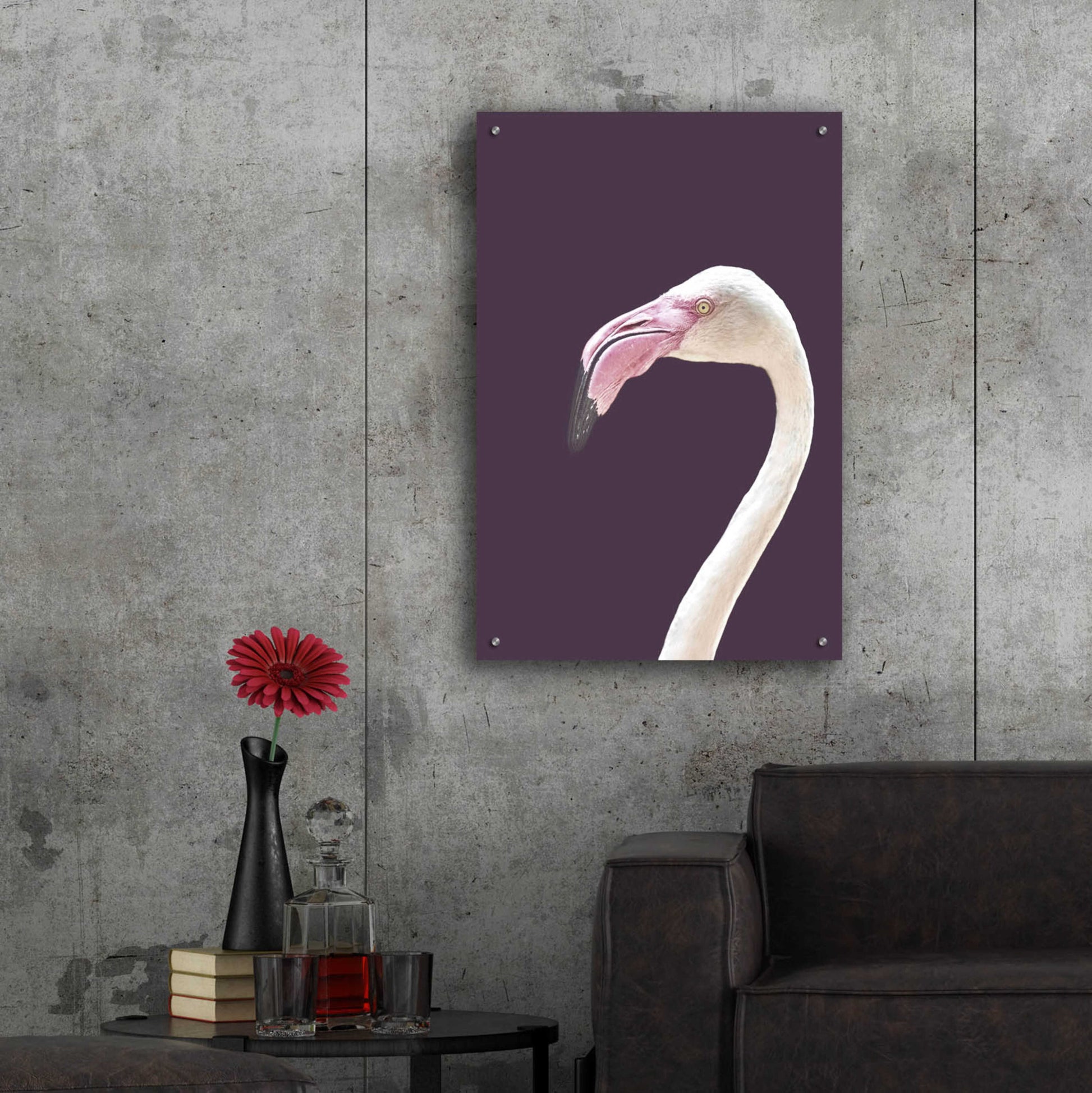 Epic Art 'The Flamingo' by Design Fabrikken, Acrylic Glass Wall Art,24x36