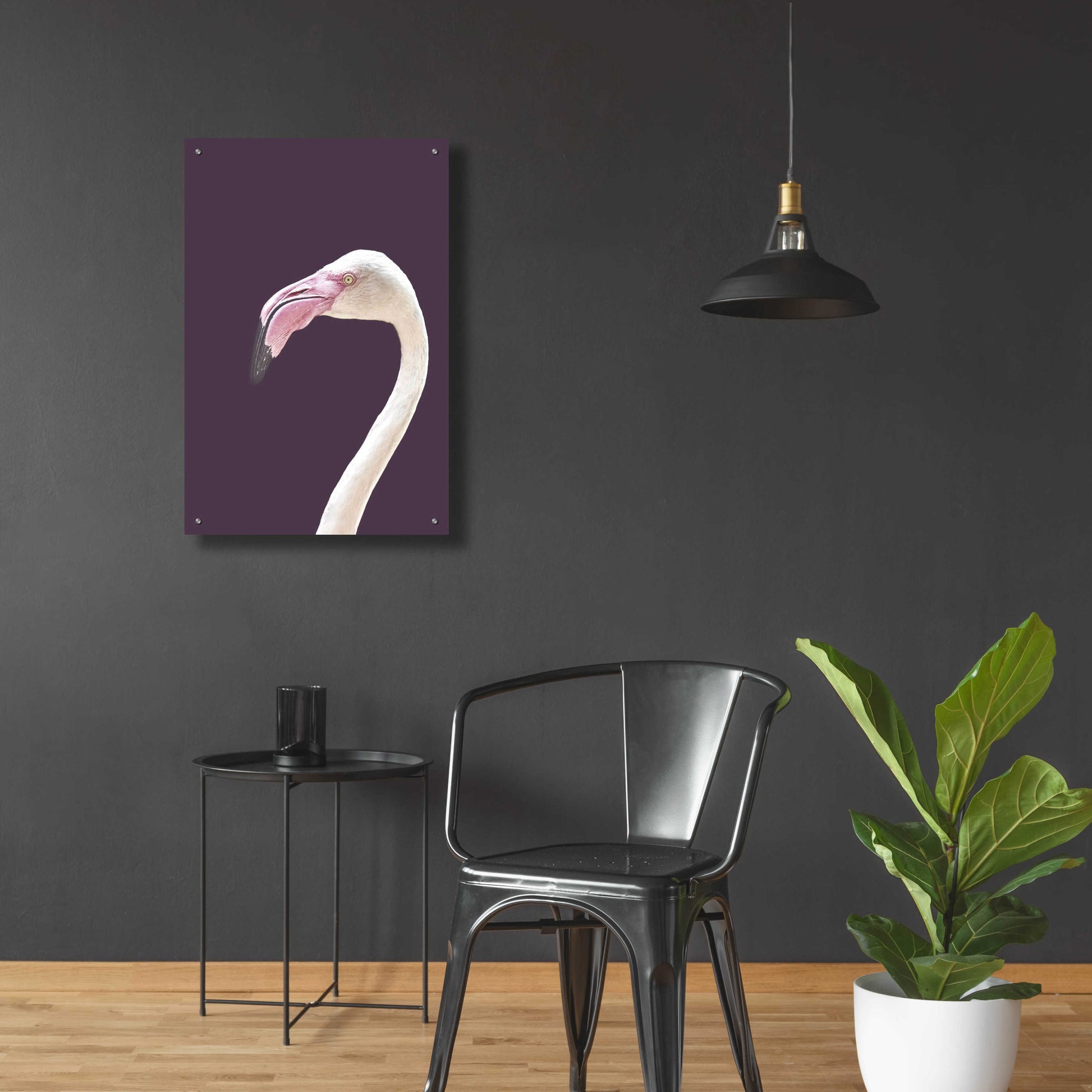 Epic Art 'The Flamingo' by Design Fabrikken, Acrylic Glass Wall Art,24x36