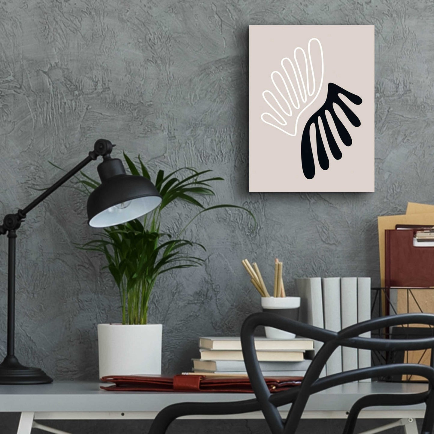 Epic Art 'The Leaf 1' by Design Fabrikken, Acrylic Glass Wall Art,12x16