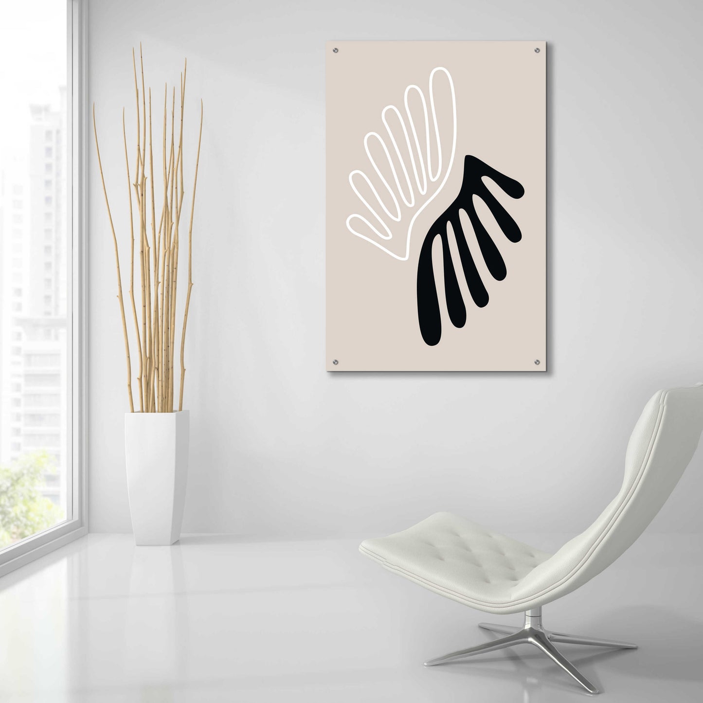 Epic Art 'The Leaf 1' by Design Fabrikken, Acrylic Glass Wall Art,24x36