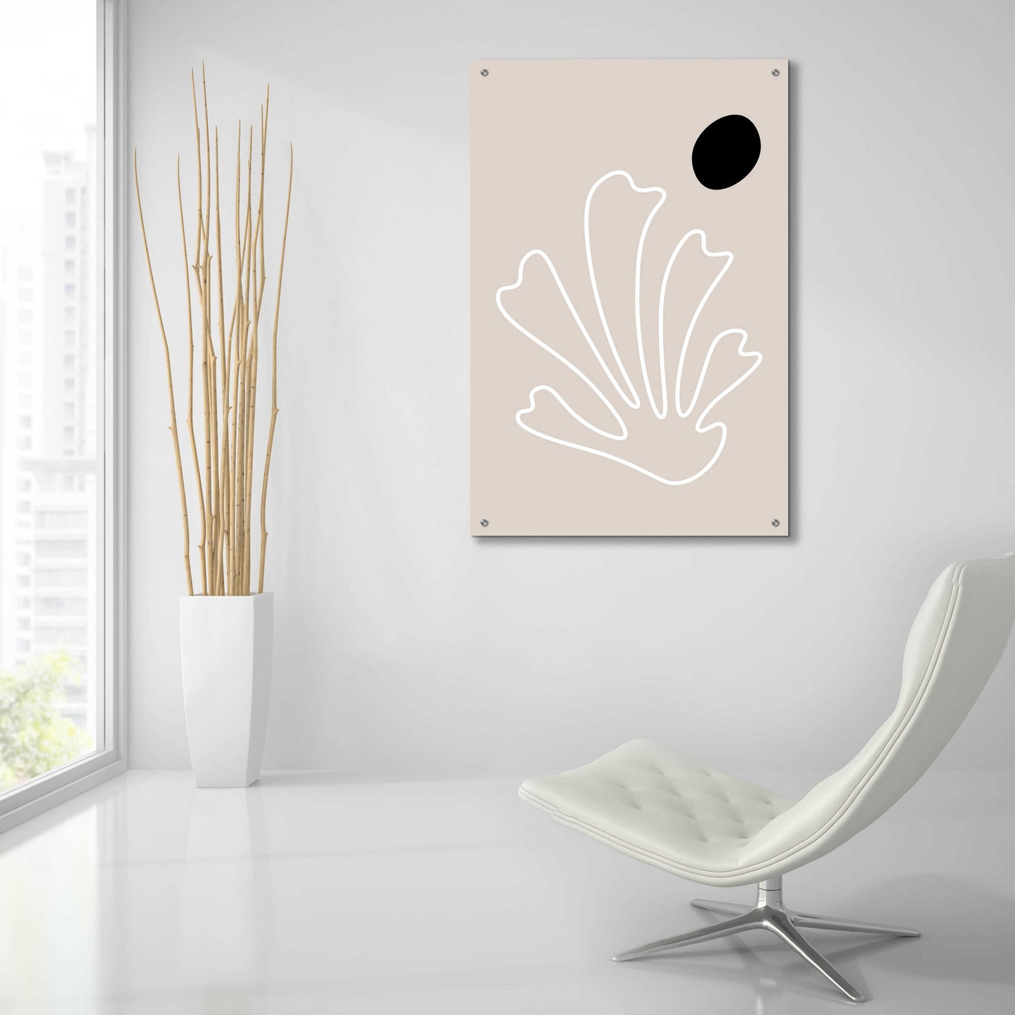 Epic Art 'The Leaf 2' by Design Fabrikken, Acrylic Glass Wall Art,24x36