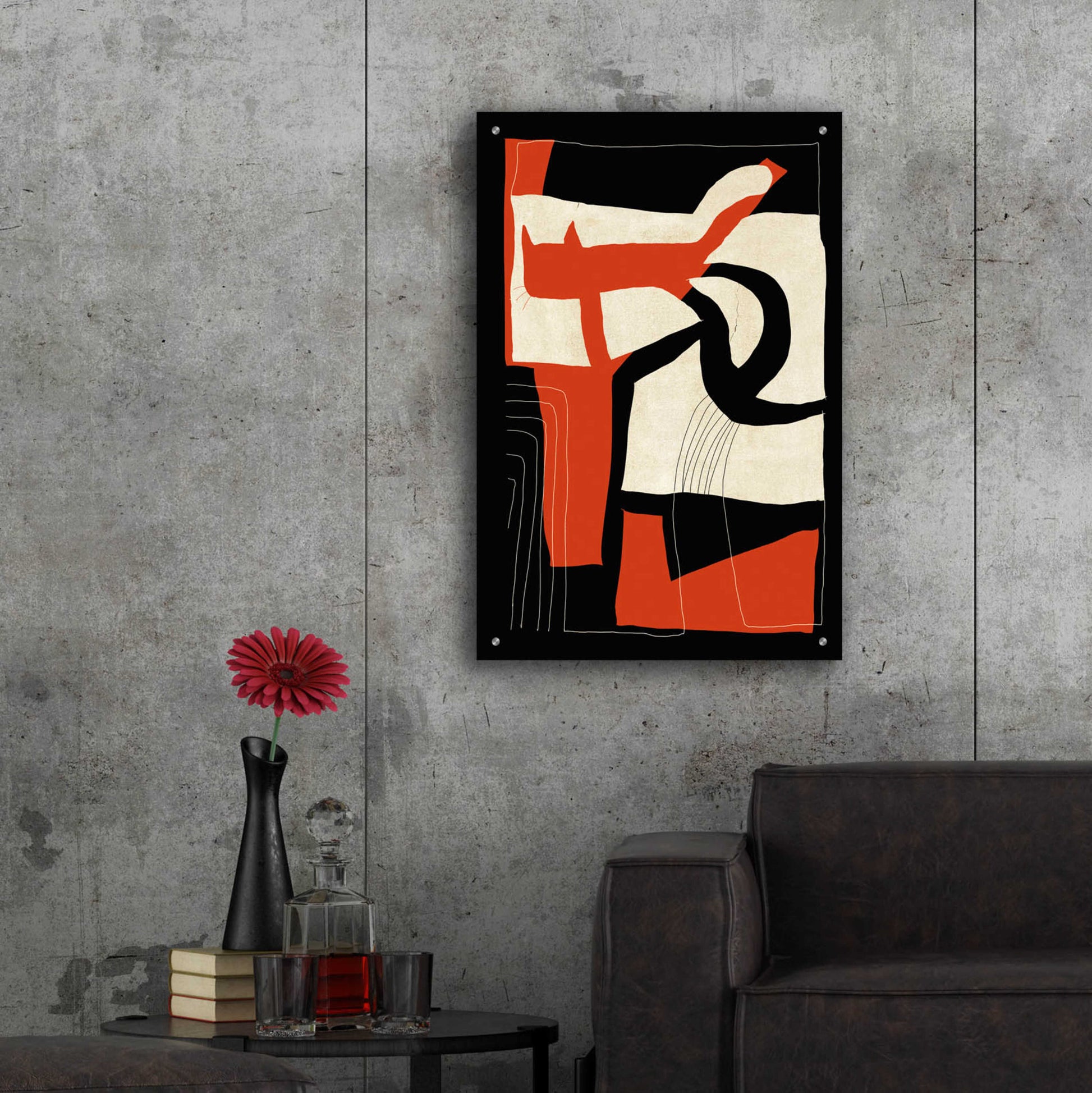 Epic Art 'The Loose Cat' by Design Fabrikken, Acrylic Glass Wall Art,24x36