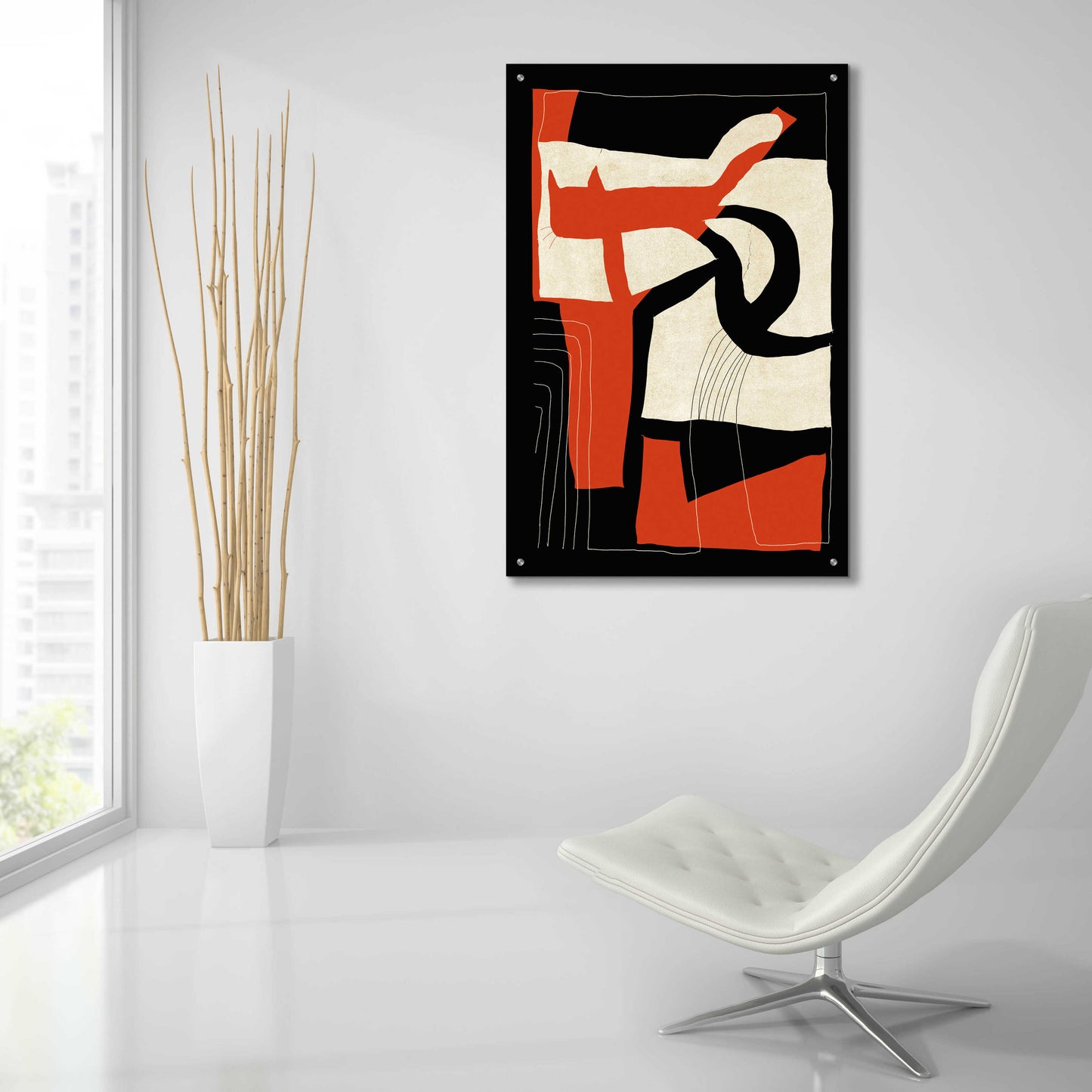 Epic Art 'The Loose Cat' by Design Fabrikken, Acrylic Glass Wall Art,24x36