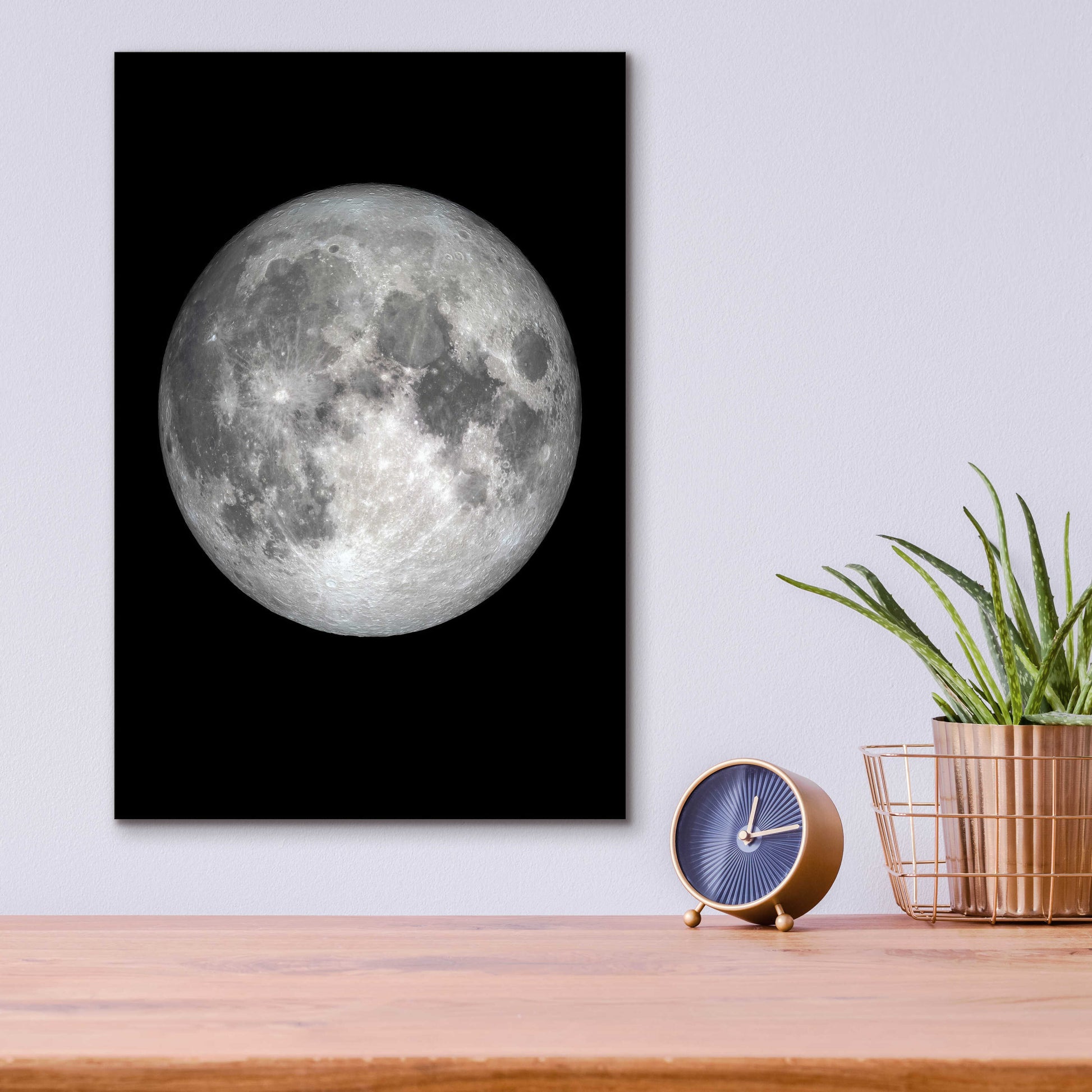 Epic Art 'The Moon' by Design Fabrikken, Acrylic Glass Wall Art,12x16