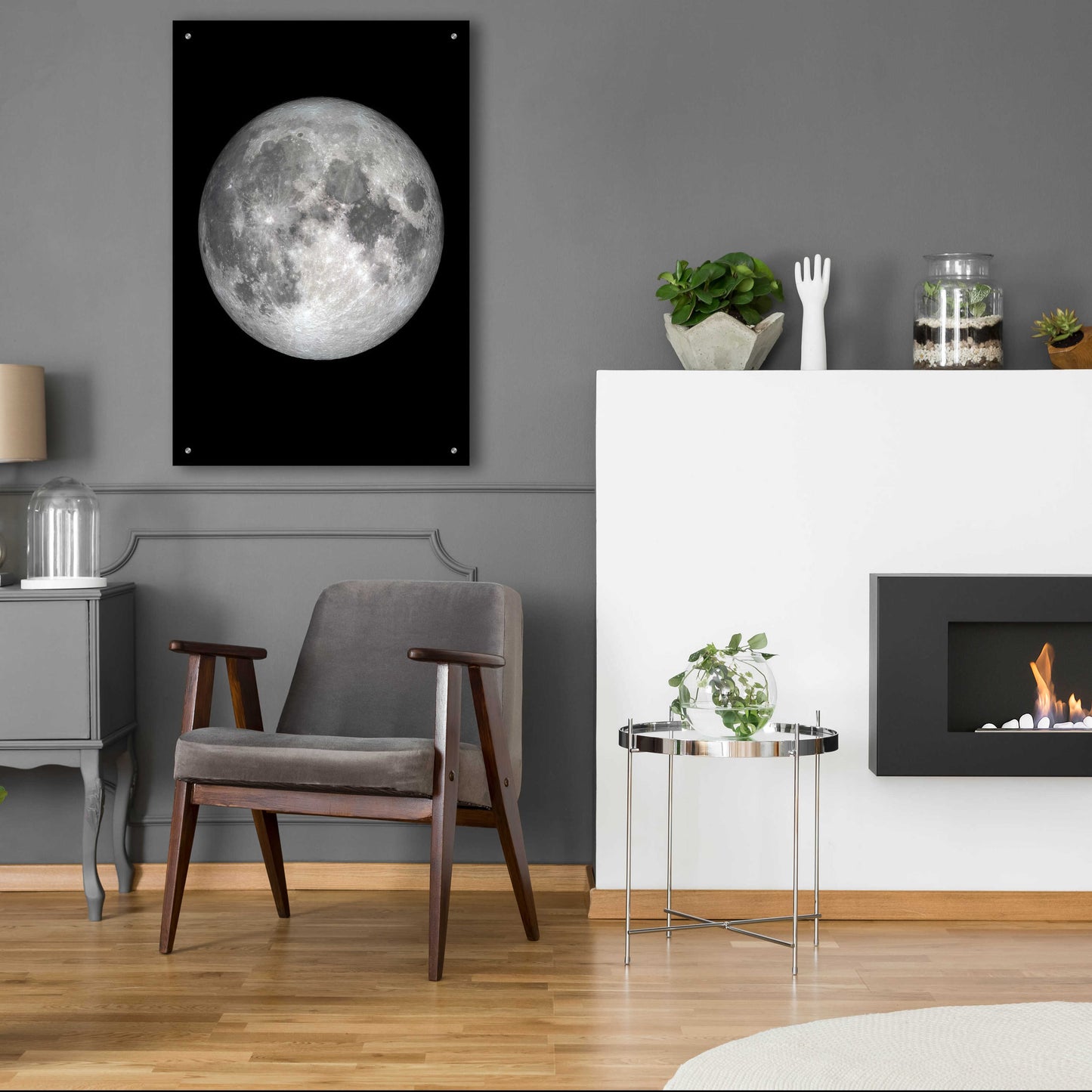 Epic Art 'The Moon' by Design Fabrikken, Acrylic Glass Wall Art,24x36