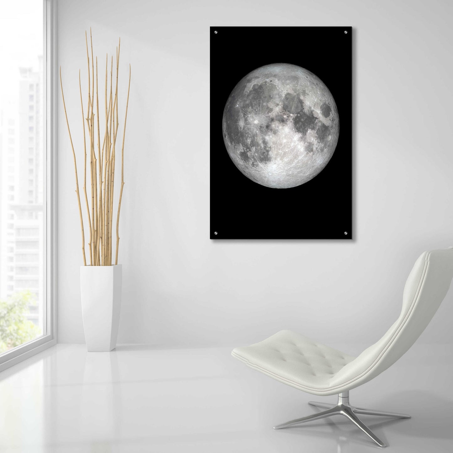 Epic Art 'The Moon' by Design Fabrikken, Acrylic Glass Wall Art,24x36