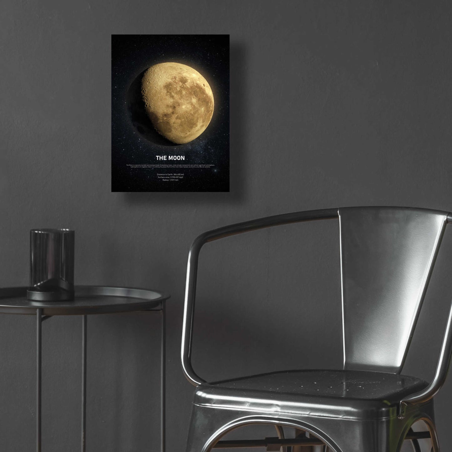 Epic Art 'The Moon 2' by Design Fabrikken, Acrylic Glass Wall Art,12x16