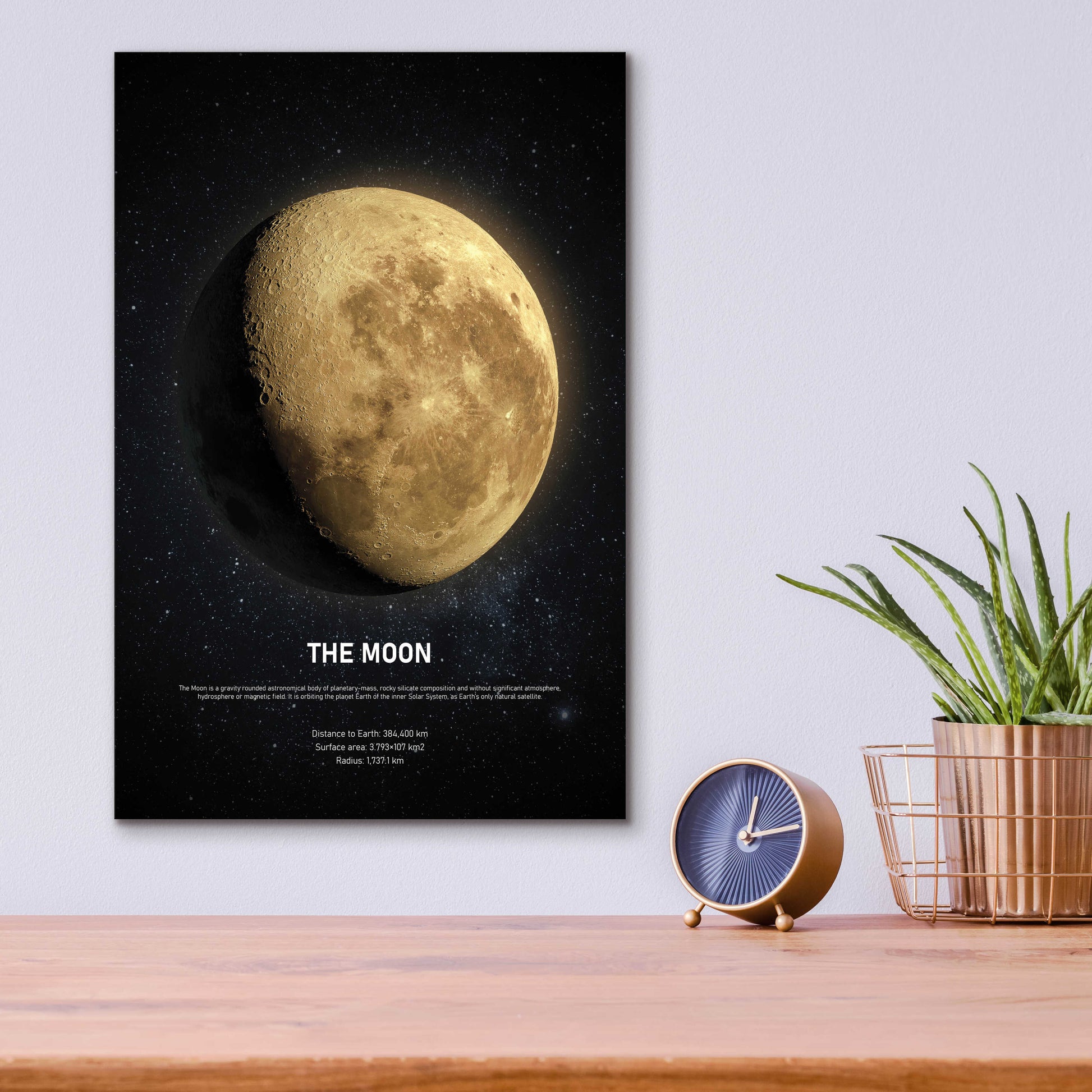 Epic Art 'The Moon 2' by Design Fabrikken, Acrylic Glass Wall Art,12x16