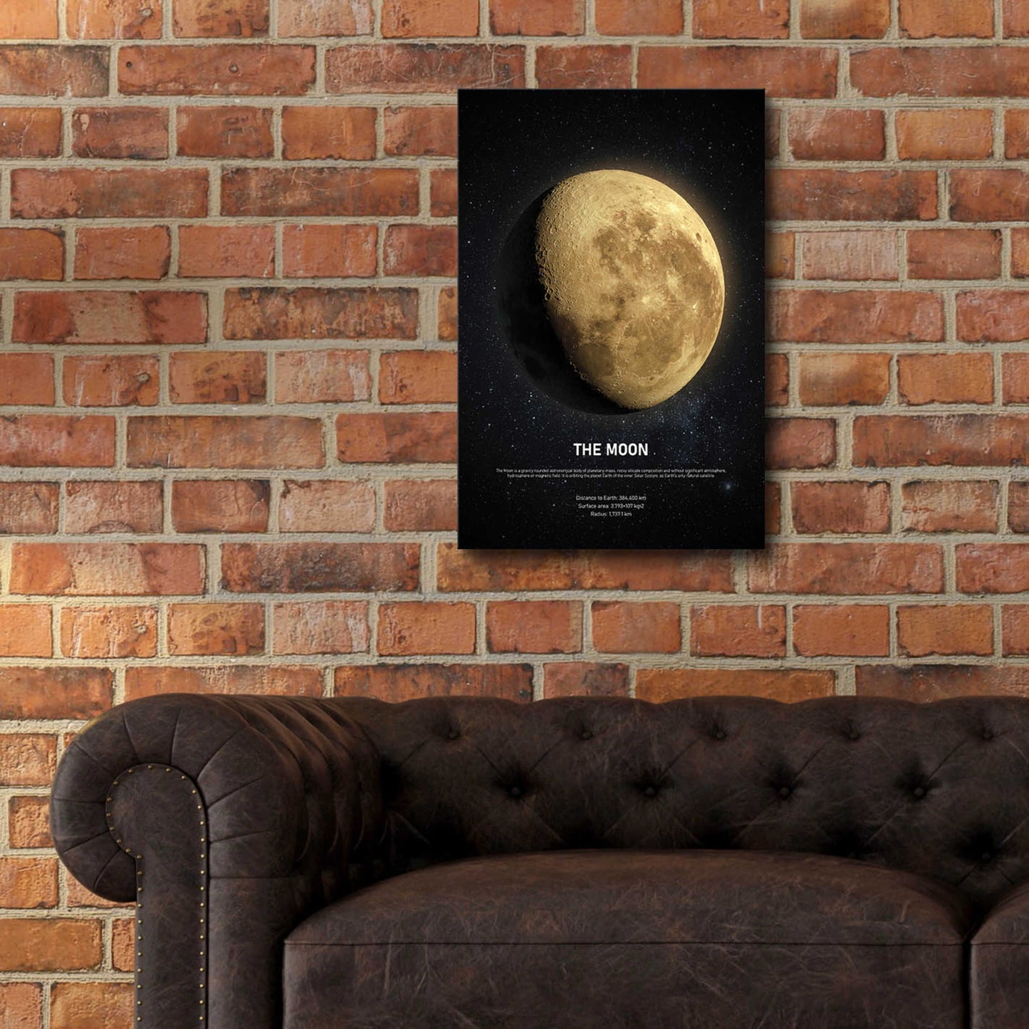 Epic Art 'The Moon 2' by Design Fabrikken, Acrylic Glass Wall Art,16x24