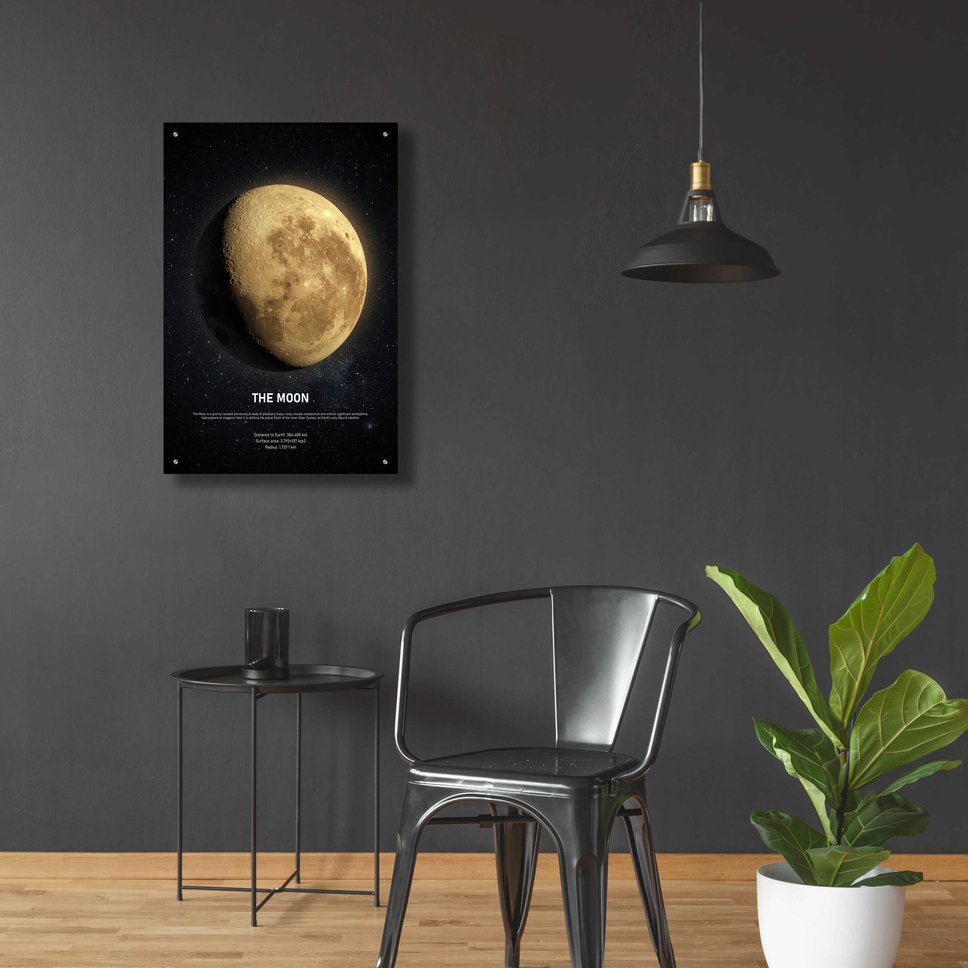 Epic Art 'The Moon 2' by Design Fabrikken, Acrylic Glass Wall Art,24x36