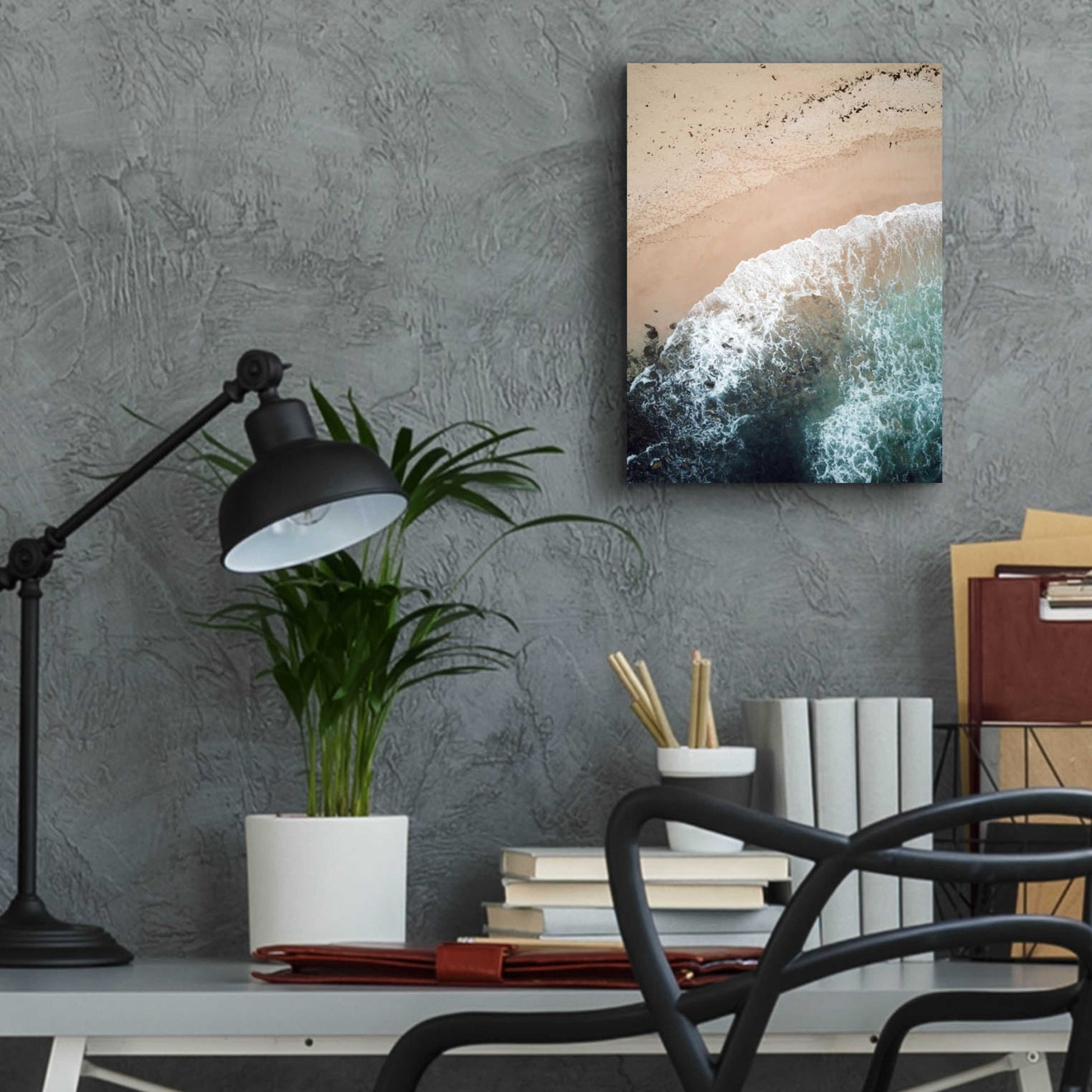 Epic Art 'The Shore' by Design Fabrikken, Acrylic Glass Wall Art,12x16