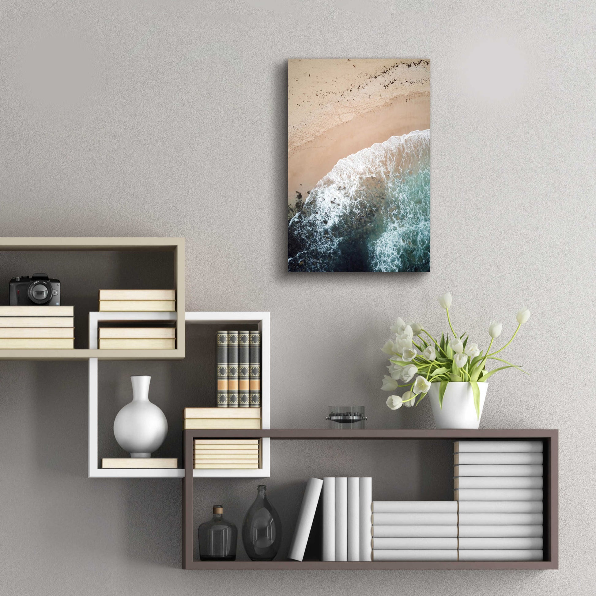 Epic Art 'The Shore' by Design Fabrikken, Acrylic Glass Wall Art,16x24