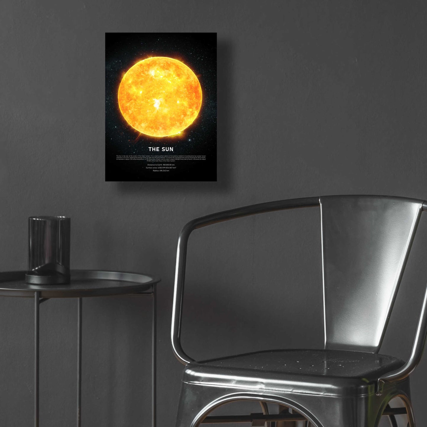 Epic Art 'The Sun' by Design Fabrikken, Acrylic Glass Wall Art,12x16