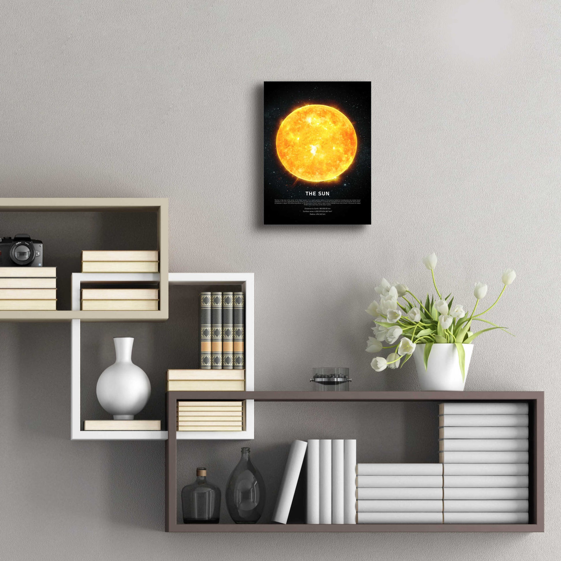 Epic Art 'The Sun' by Design Fabrikken, Acrylic Glass Wall Art,12x16