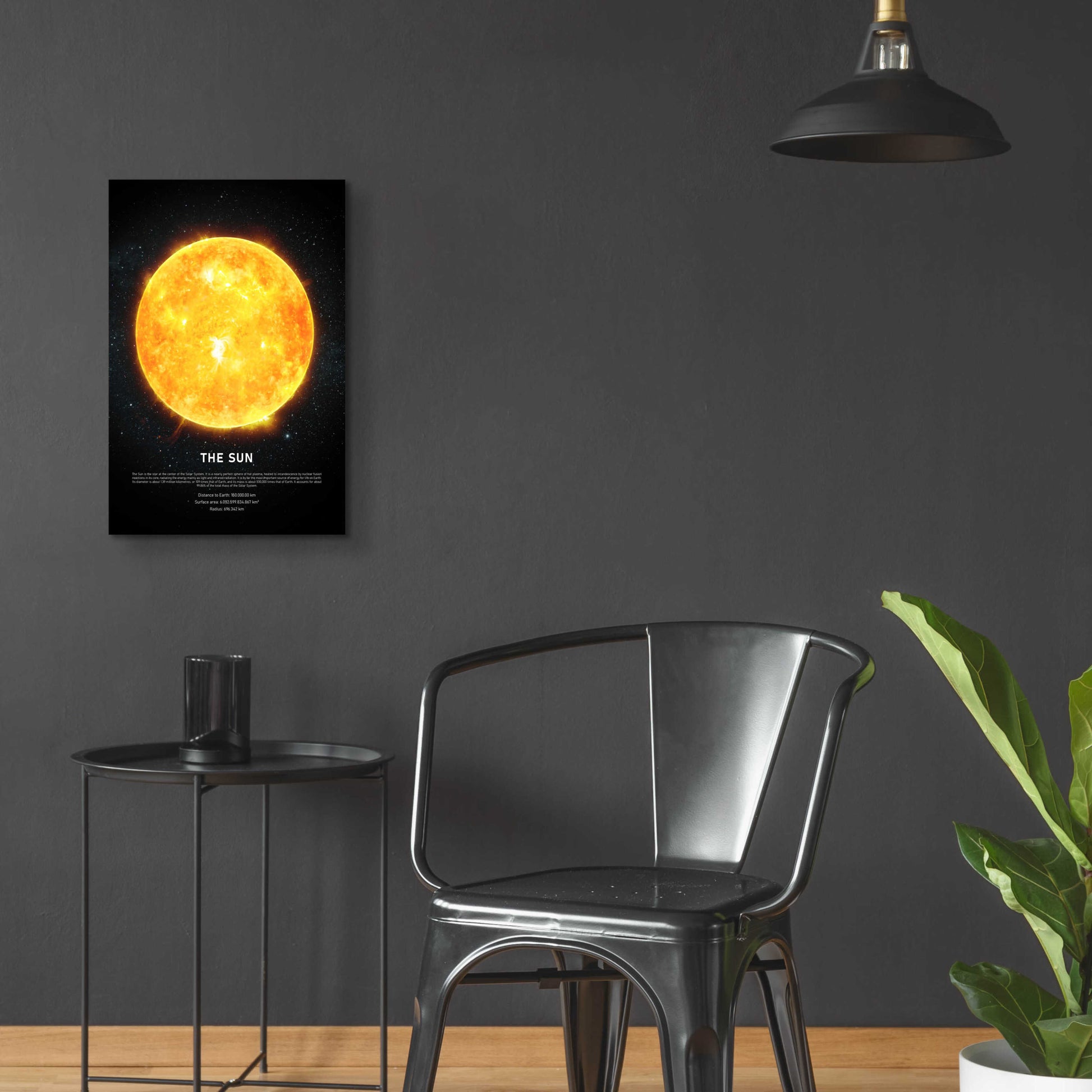 Epic Art 'The Sun' by Design Fabrikken, Acrylic Glass Wall Art,16x24