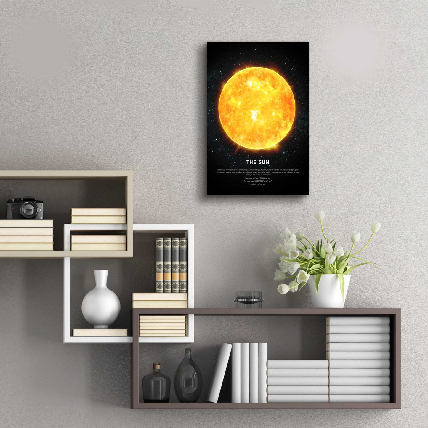 Epic Art 'The Sun' by Design Fabrikken, Acrylic Glass Wall Art,16x24