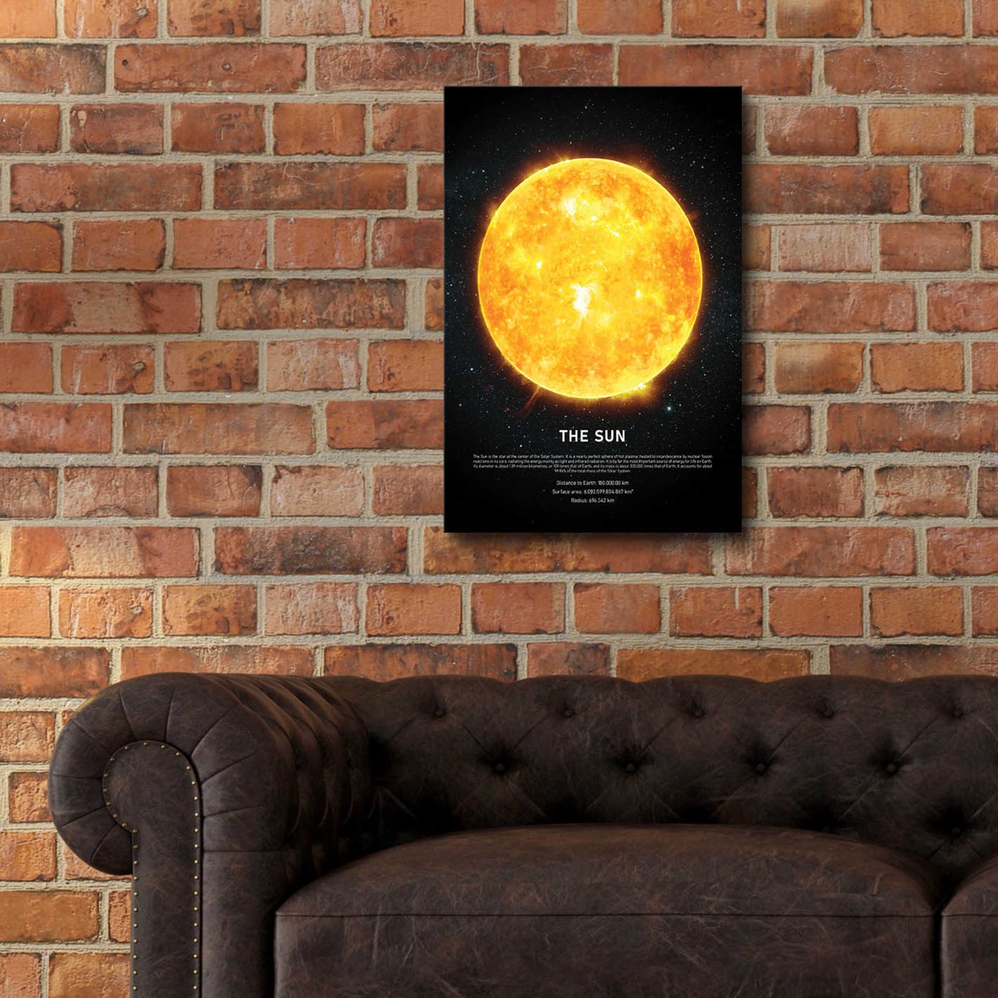 Epic Art 'The Sun' by Design Fabrikken, Acrylic Glass Wall Art,16x24