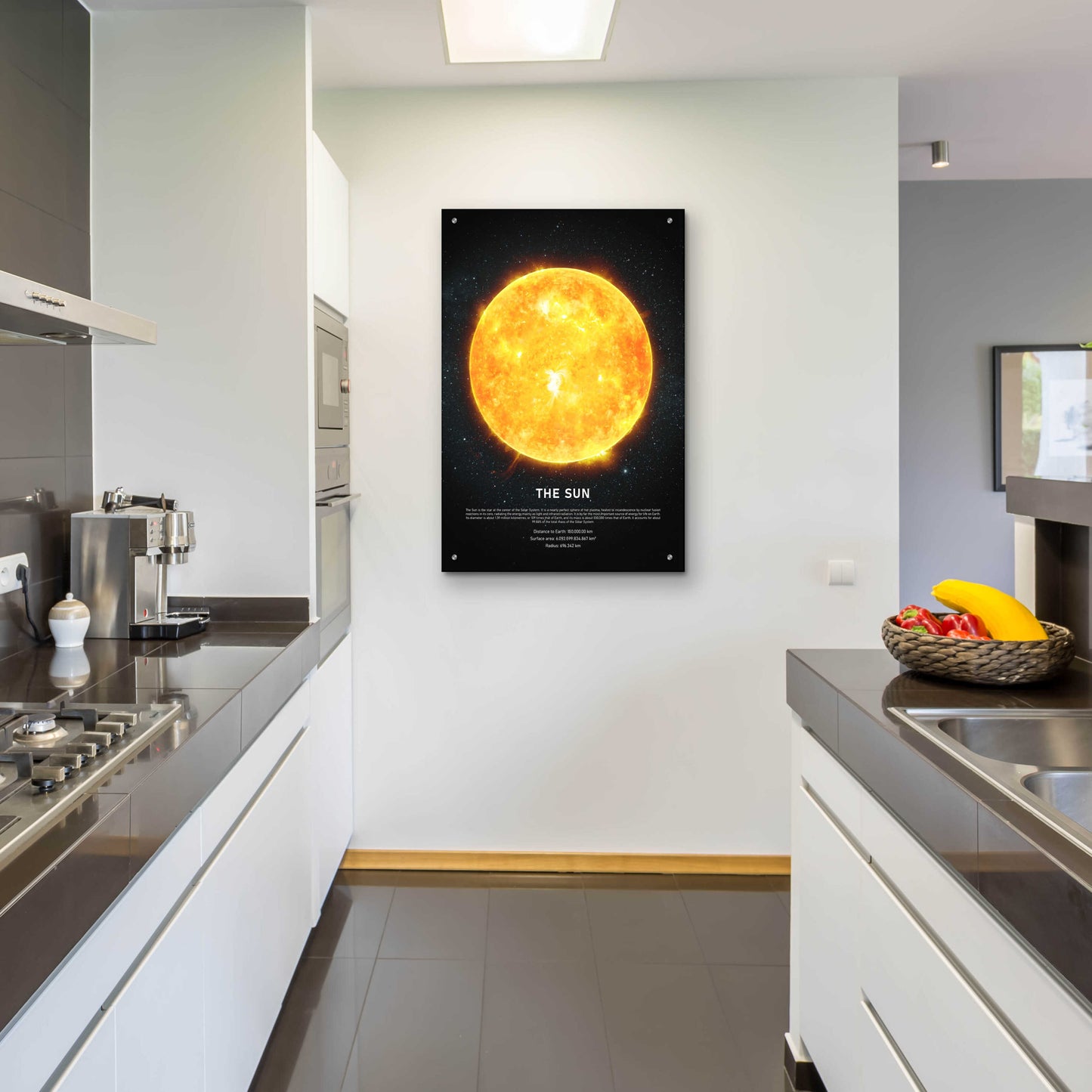 Epic Art 'The Sun' by Design Fabrikken, Acrylic Glass Wall Art,24x36