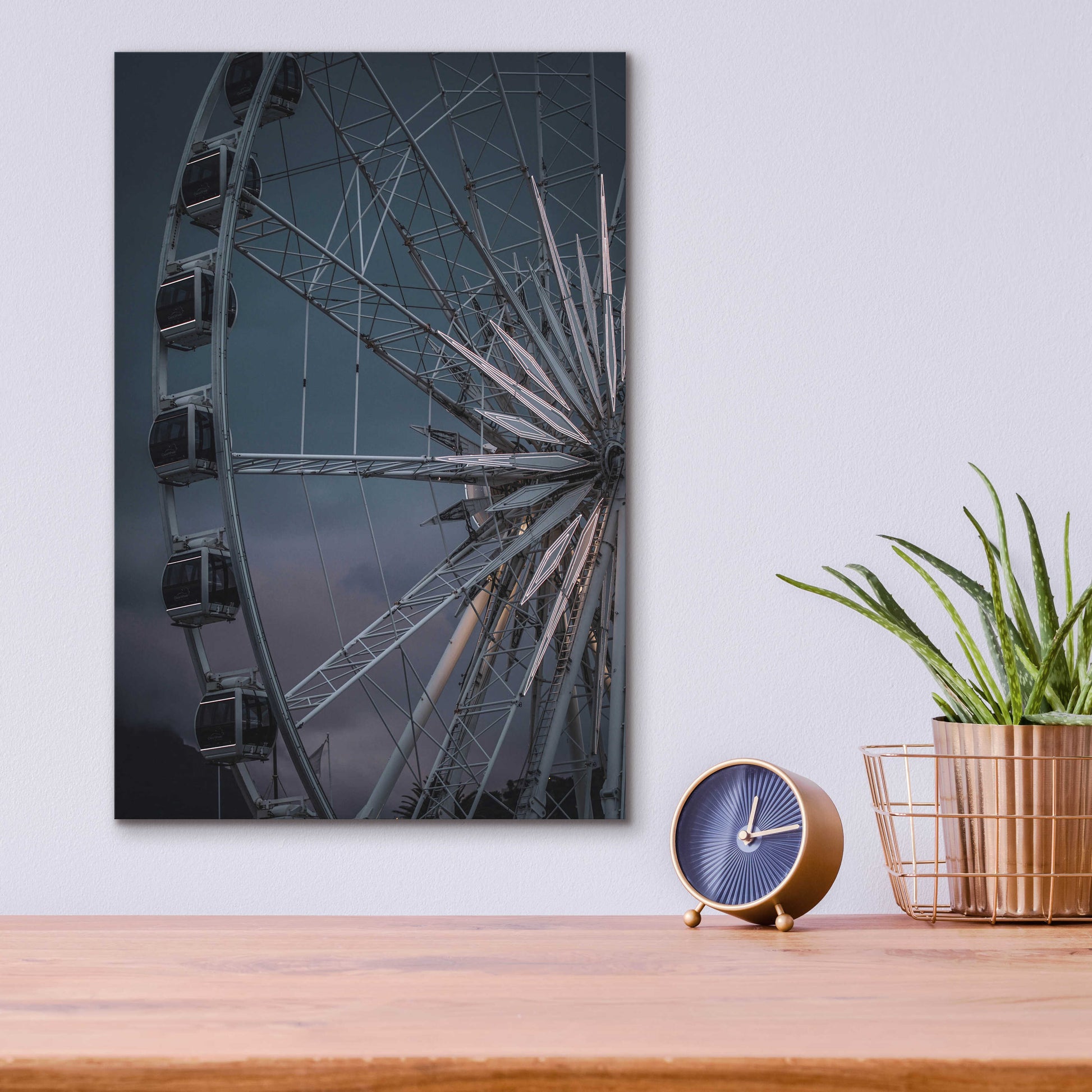 Epic Art 'The Wheel Is Turning' by Design Fabrikken, Acrylic Glass Wall Art,12x16