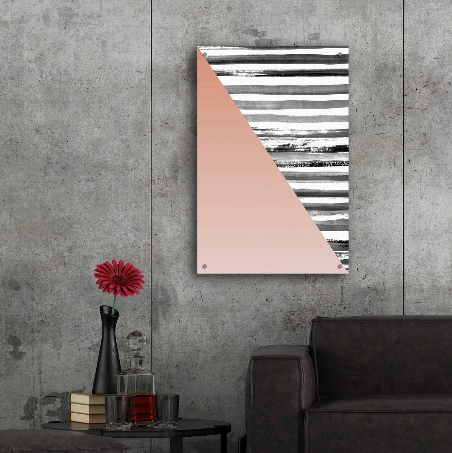 Epic Art 'Triangle 1' by Design Fabrikken, Acrylic Glass Wall Art,24x36